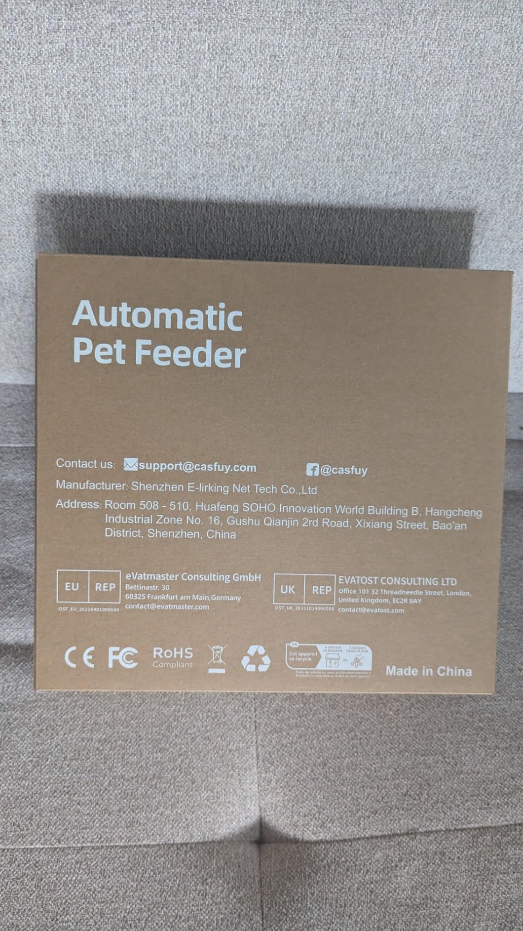 Casfuy Battery-Operated Automatic Cat Feeder - Whisker Friendly Automatic Cat Food Dispenser for Wet Dry Food Cordless 4-Meal Auto Feeder for Cats Small Dogs with Programmable 12H/24H Format Timer customer photo 2