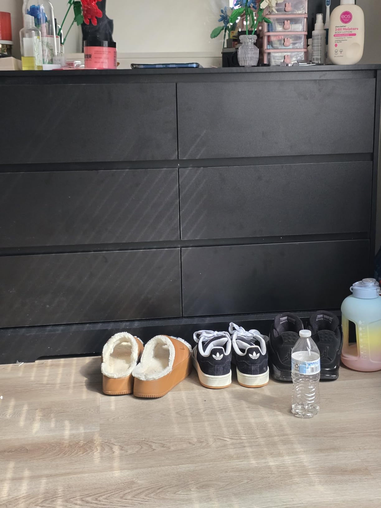 FOTOSOK Black Dresser for Bedroom, Modern 6 Drawer Double Dresser customer photo 2