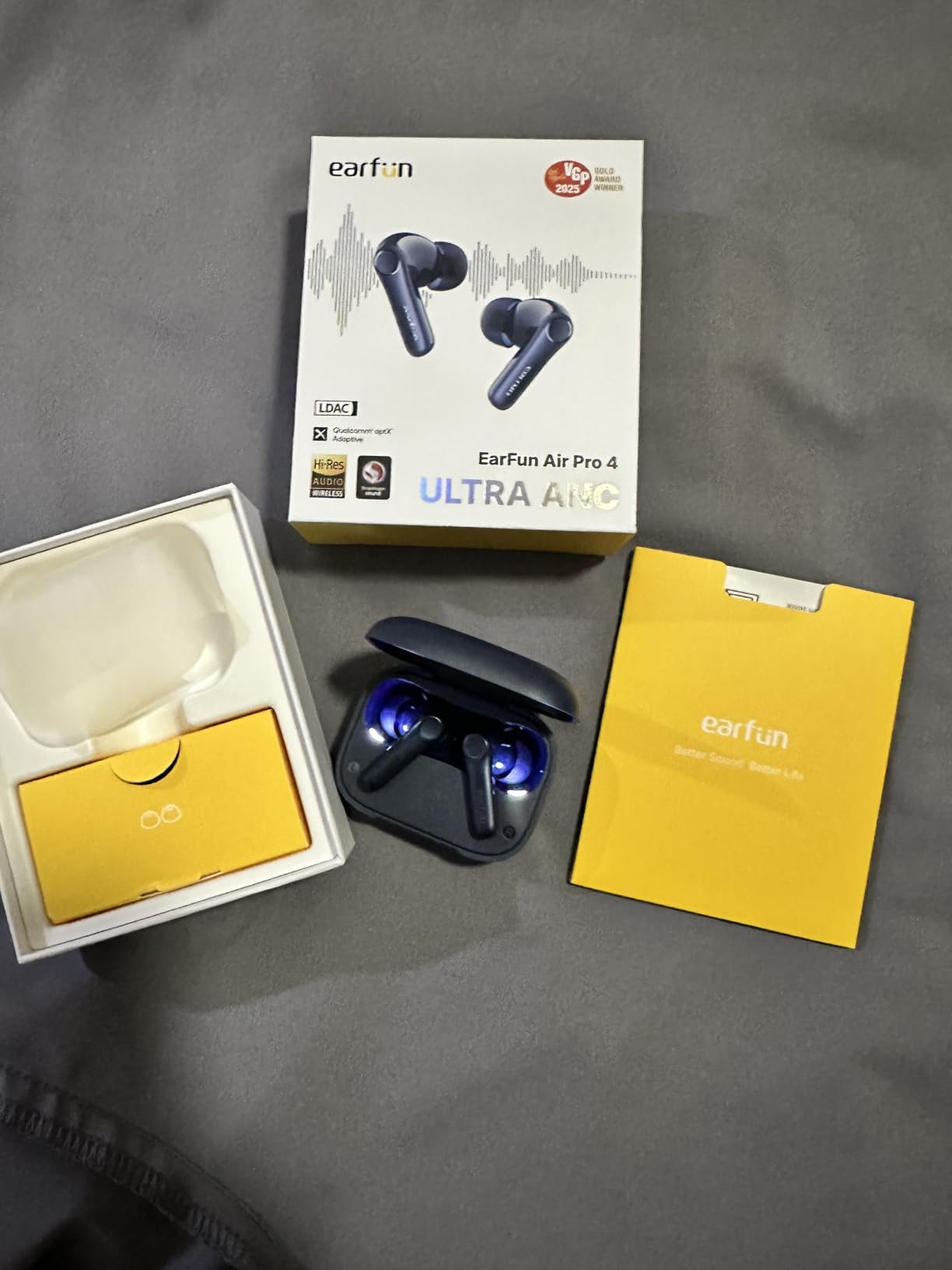 EarFun Air Pro 4 Adaptive Hybrid Noise Canceling Wireless Earbuds, 6 Mics customer photo 1