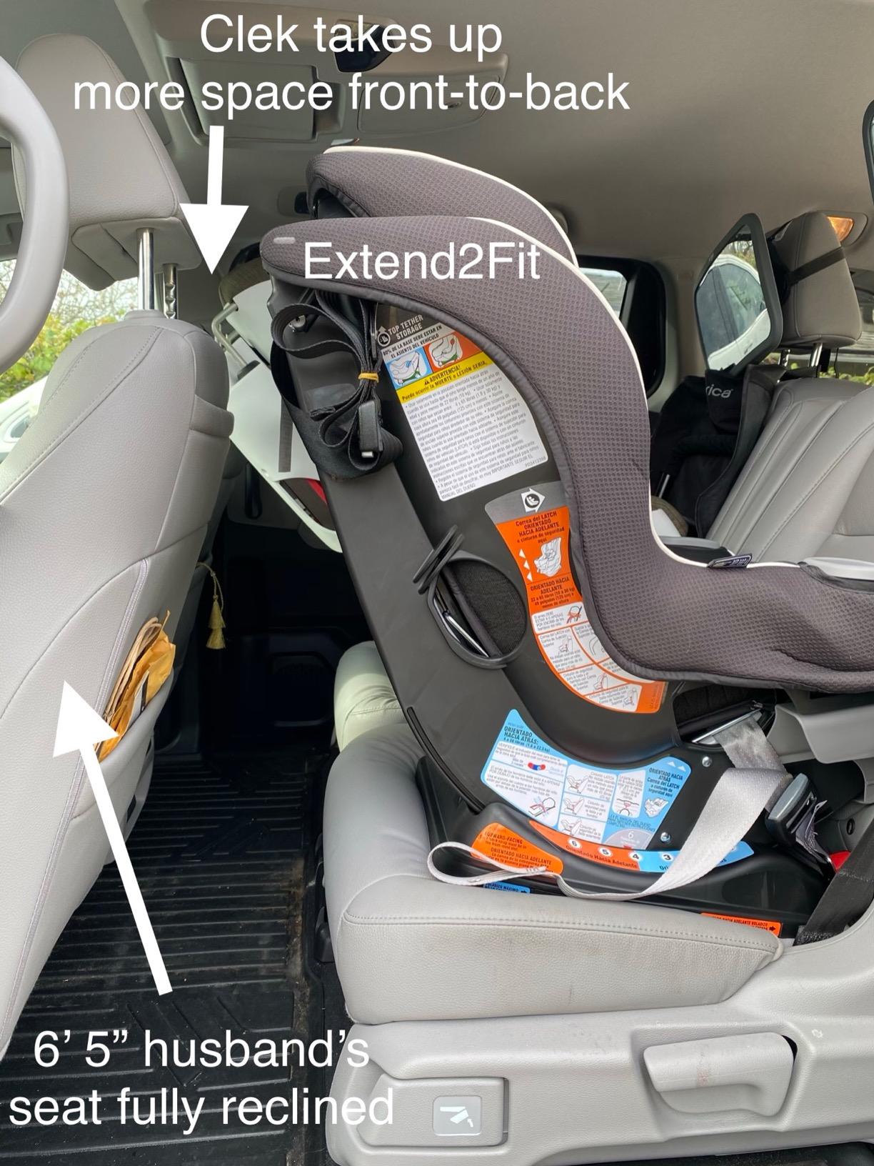 Graco Extend2Fit 3-in-1 Convertible Car Seat, 3 Modes – Rear Facing, Forward Facing Baby Car Seat and Highback Booster Seat, Adjustable Extension Panel for Extra Legroom, Cullen customer photo 1