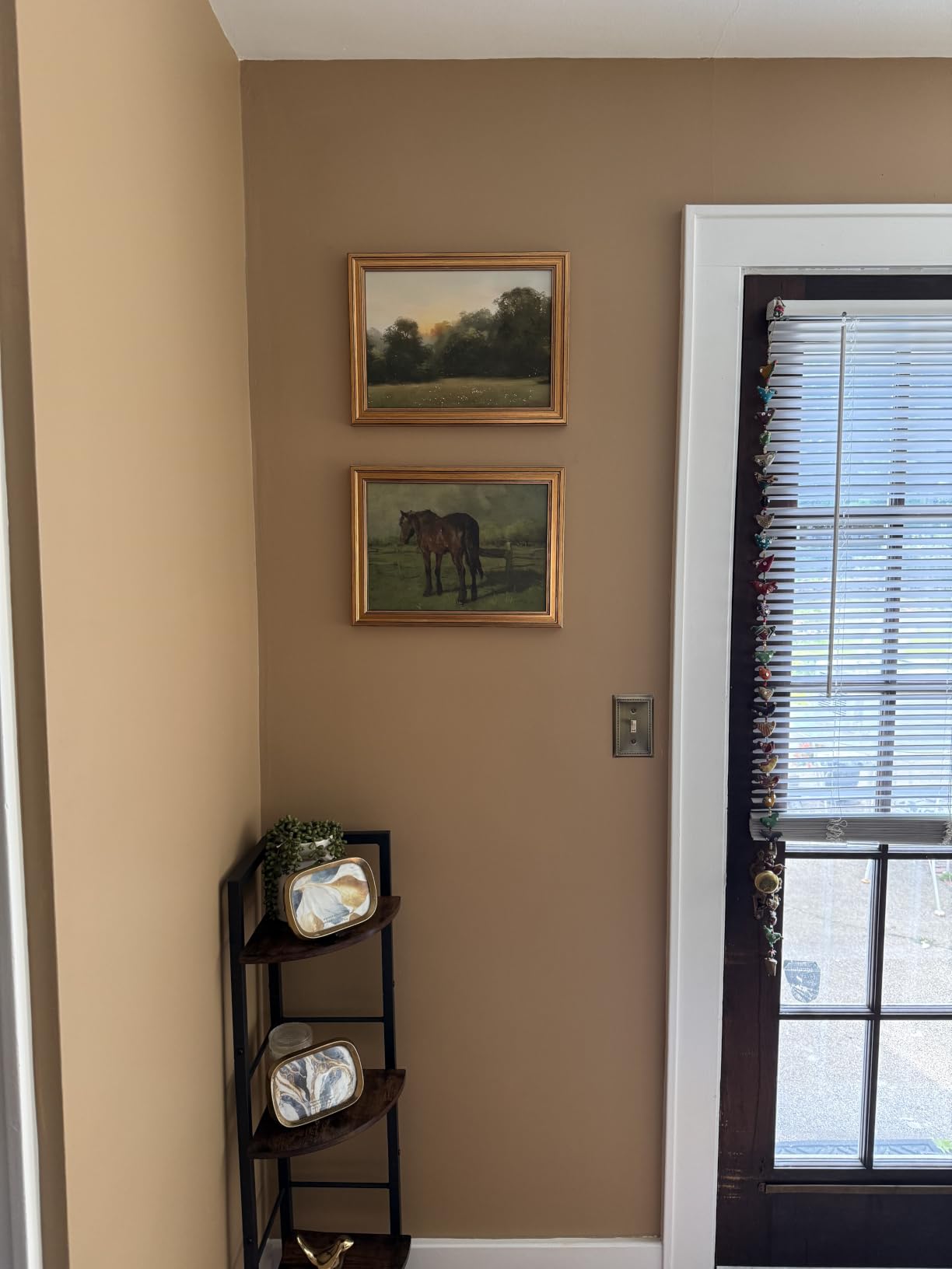 VIYYIEA Vintage Gold Framed Wall Art – Hummingbird Sketch, 8x10 IN customer photo 2