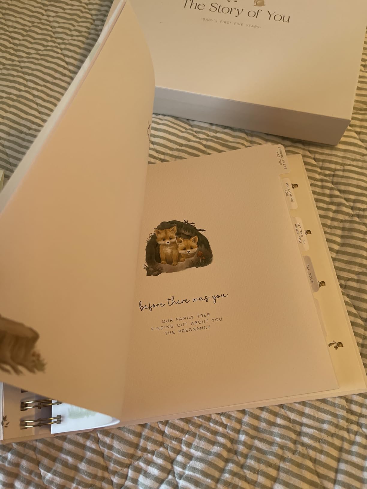 Baby Memory Book for Boy or Girl - First 5 Year Keepsake Album from Pregnancy to Age Five - Baby Book to Record Baby's Milestones and Photos - 1st Gender Neutral Photo Books for Newborn Babies customer photo 1