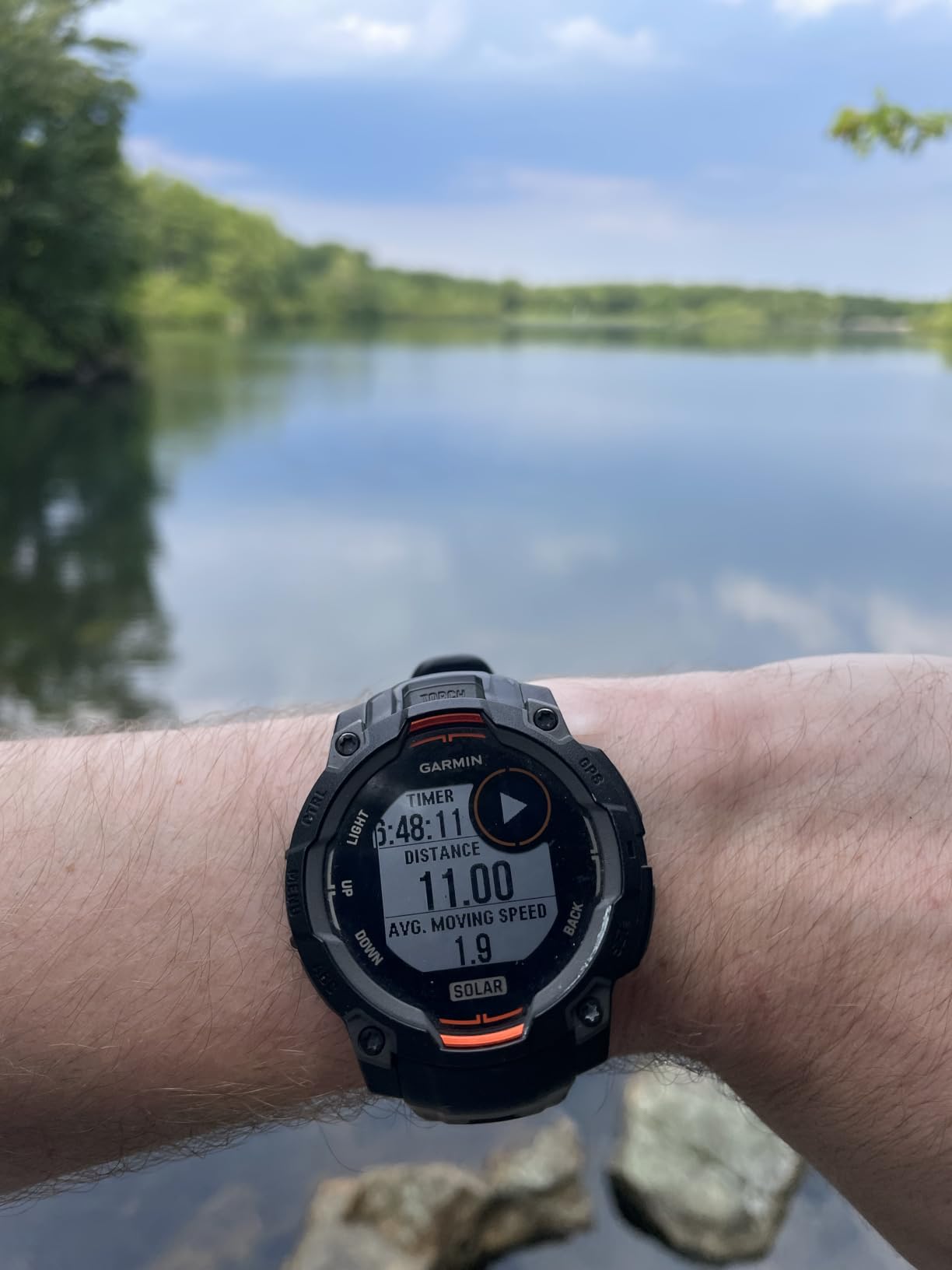 Garmin Instinct® 3 Solar, Rugged GPS Smartwatch, 45mm, Black customer photo 2
