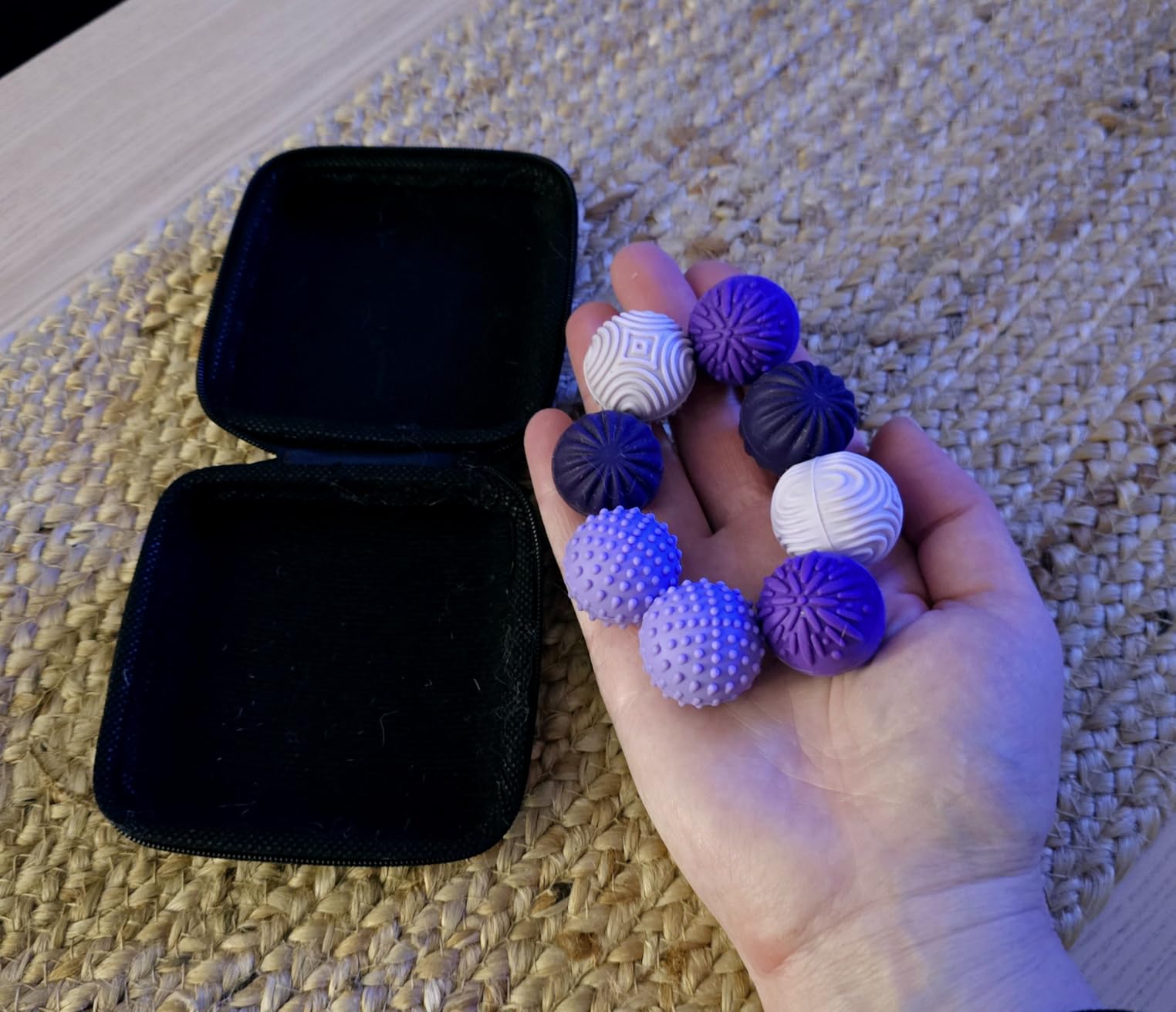 luckdoor Silicone Magnetic Balls Fidget Toys for Adults & Teens,4PCS Stress Relief Sensory Toys for Autism ADHD Anxiety,Fun Textures Gadgets,Office Desk Toy,Stocking Stuffers for Women Men Teen Gift customer photo 2