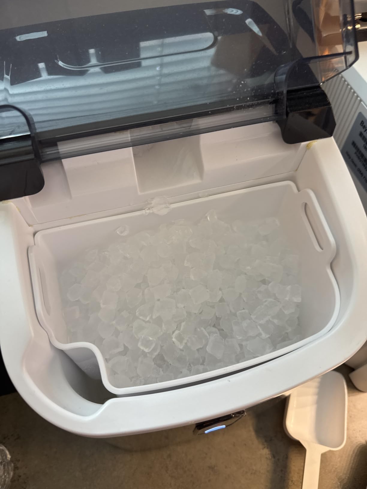 Antarctic Star Nugget Ice Maker Countertop with Soft Chewable Ice | Fast Ice Making, Ice Basket and Scoop, Auto-Cleaning for Home/Party/RV/Camping (Stainless Steel Silver) customer photo 2