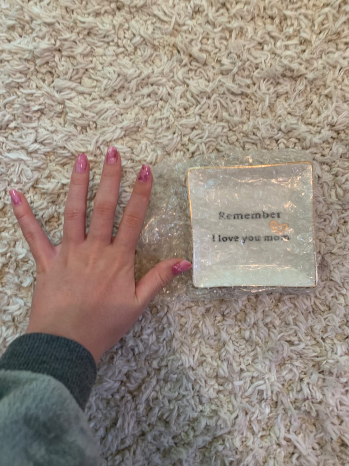 HOME SMILE Bonus Mom Gifts Mother's Day,Step Mom Ceramic Ring Jewelry Dish Tray Plate for Birthday Christmas-You Didn't Give Me Life but Life Gave Me You,Thank You for Loving Me As Your Own customer photo 2
