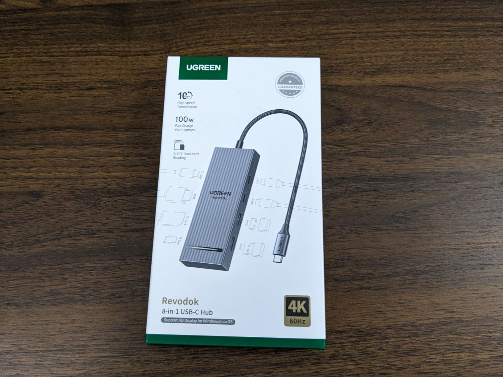 UGREEN Revodok Pro USB C Hub for Laptop 8 in 1 MacBook 4K 60Hz HDMI | 10Gbps USB-C/A data, SD/TF reader, 100W PD, supports MacBook Neo/Pro/Air, XPS, Thinkpad customer photo 2