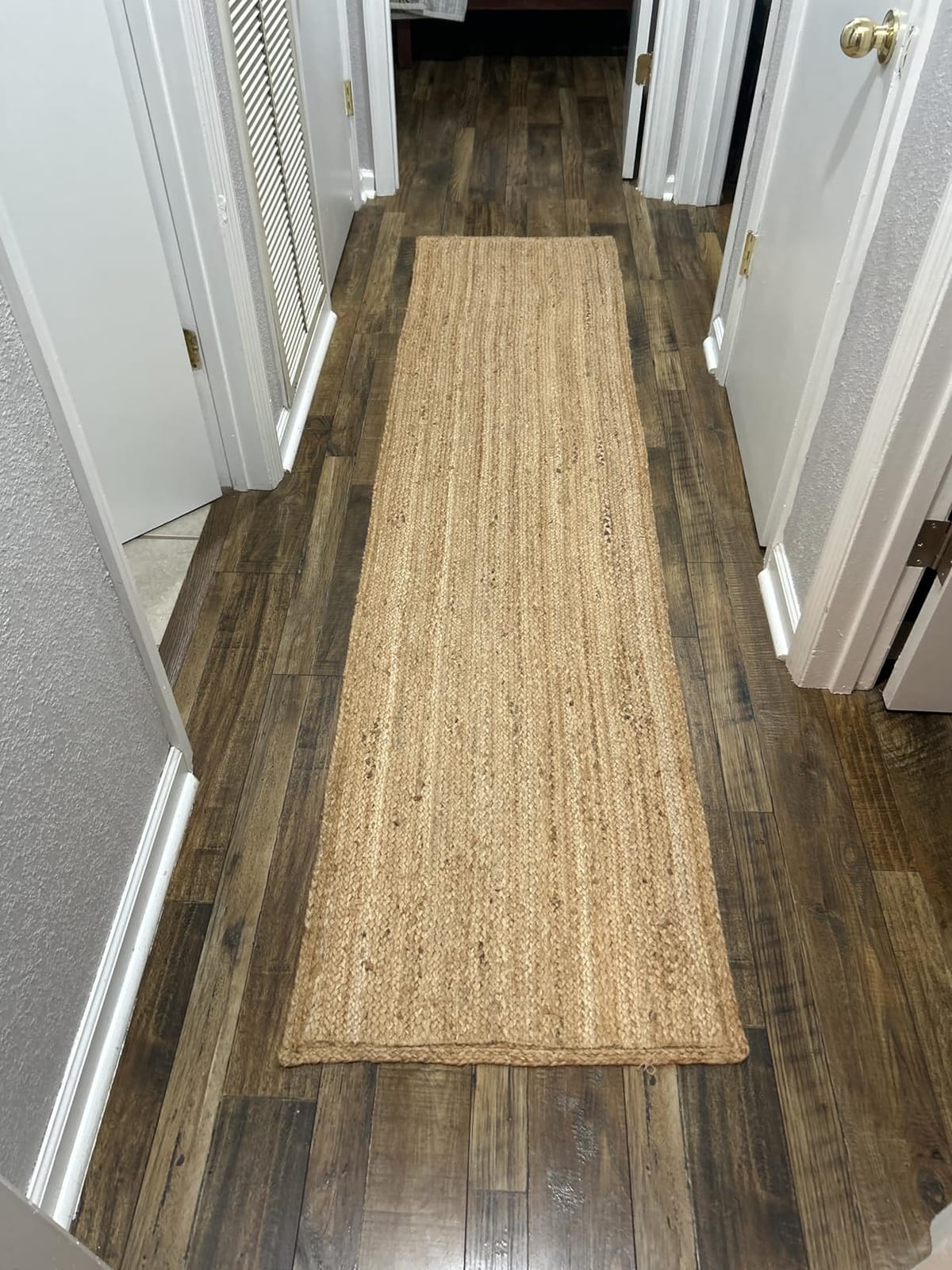 HOMEMONDE Handwoven Braided Jute Area Rug | Reversible Natural Fiber Boho Farmhouse Carpet for Living Room, Bedroom & Dining Room | 9' x 12' | Natural customer photo 2