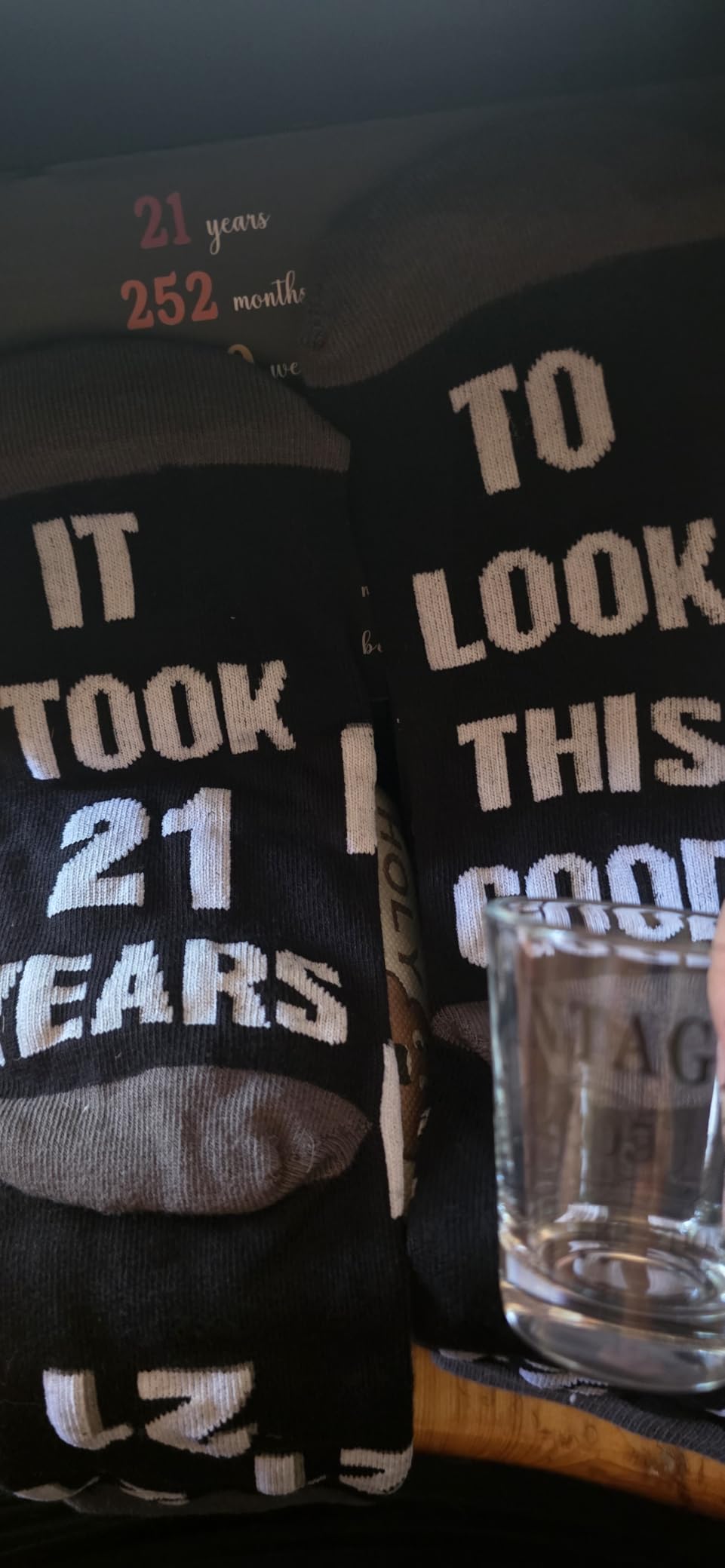 Pradnel 50th Birthday Gifts for Him Cool Gifts for 50 Year Old Man Happy 50th Birthday Decorations for Men Vintage 1976 Wine GlassToilet Paper Roll Novelty Socks Funny 50 Year Old Gift ideas for Mens customer photo 1