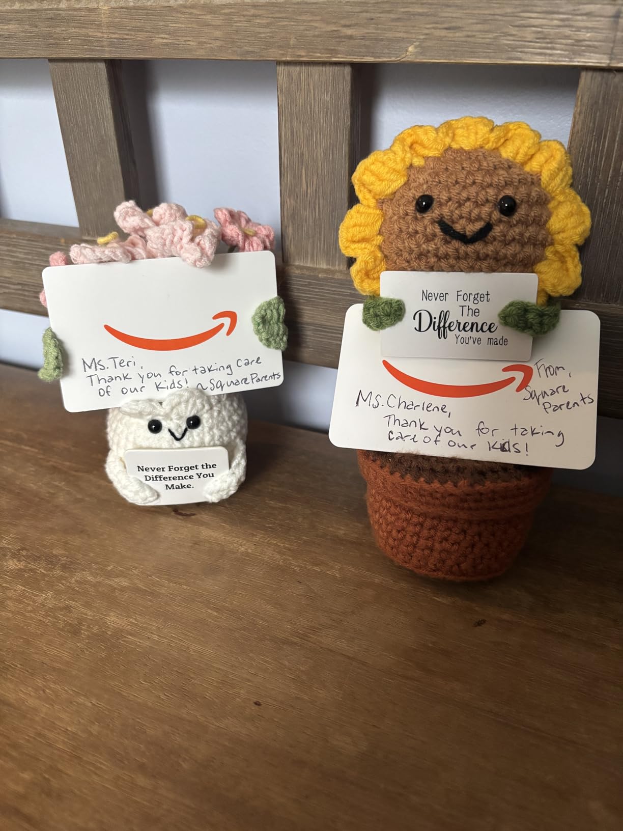 Forget-Me-Not Crochet Flower Potted Plant Gift customer photo 1