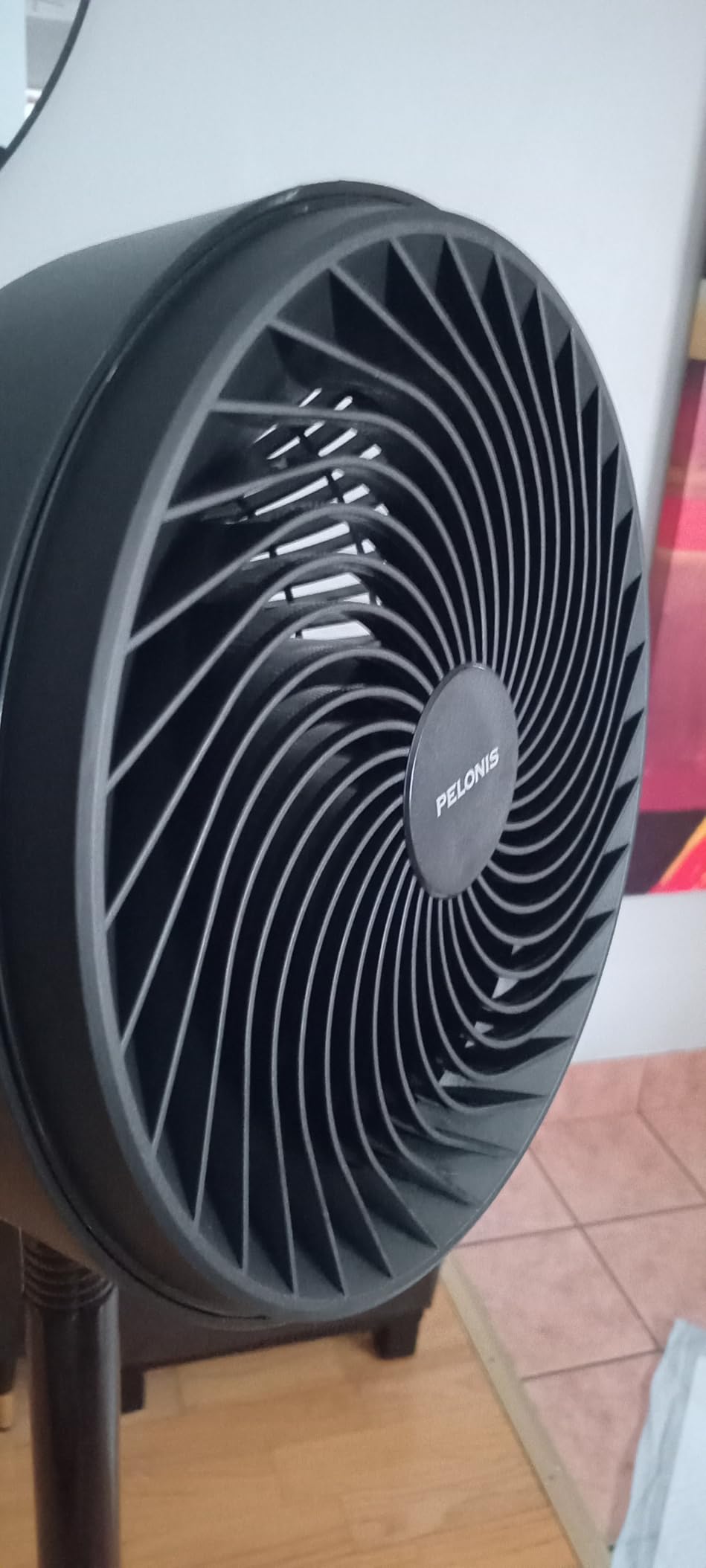PELONIS 7-Inch Air Circulator Fan for Bedroom, 75°+90° Oscillation, Black customer photo 2