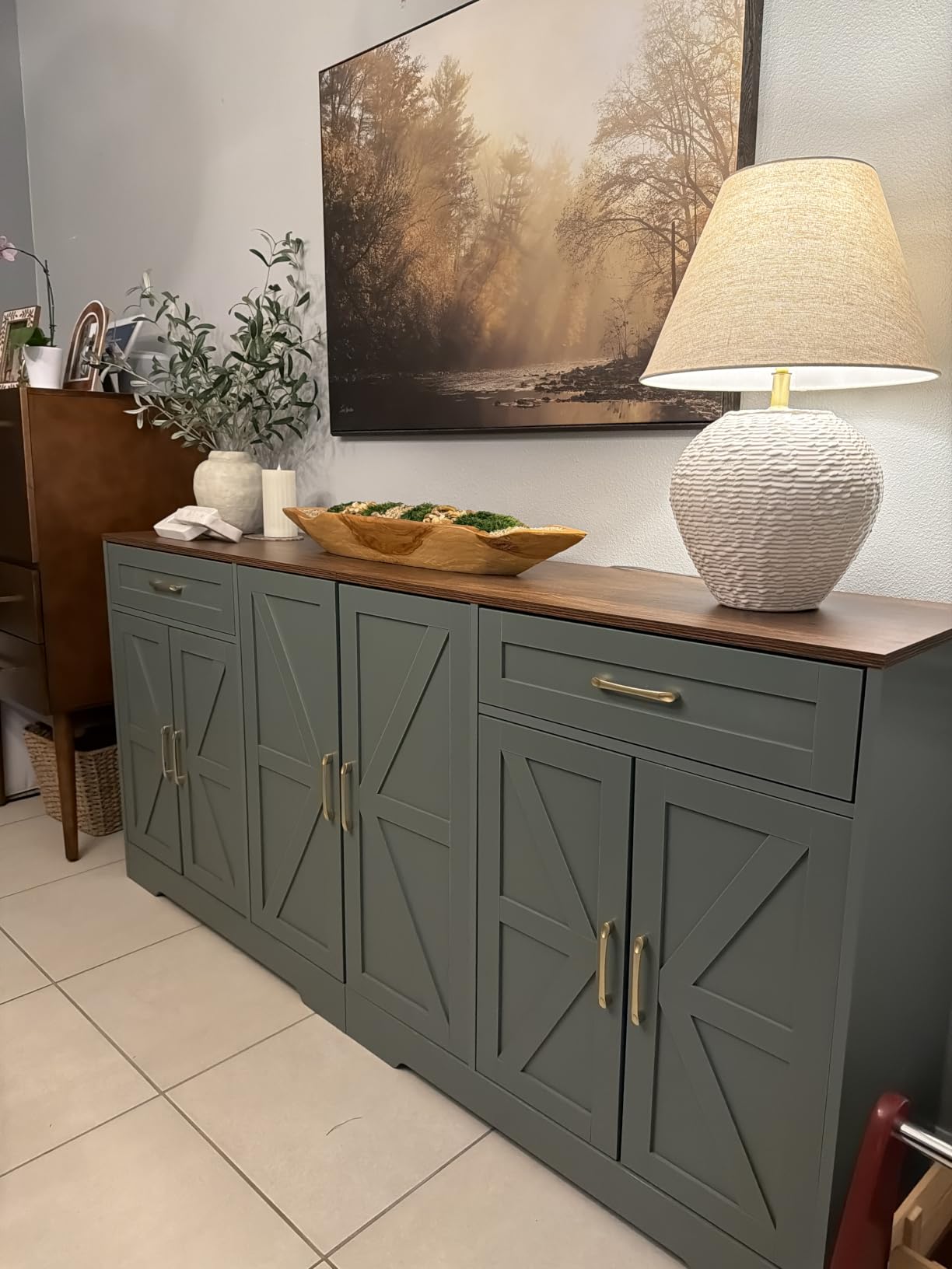 BOTLOG 71” Large Kitchen Buffet Cabinet with Adjustable Shelves customer photo 1