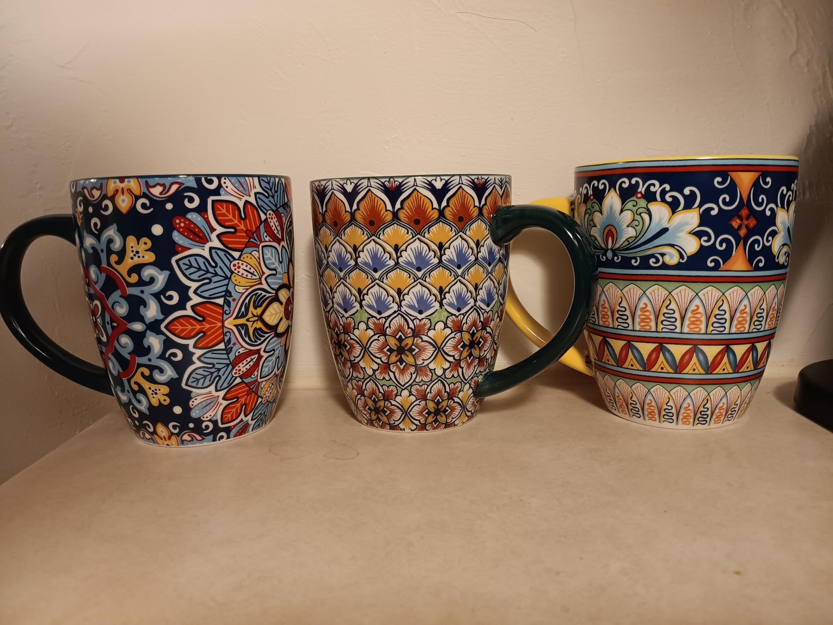 vancasso SIMI 16 oz Large Coffee Mugs Set of 6, Ceramic Cups with Handle customer photo 2