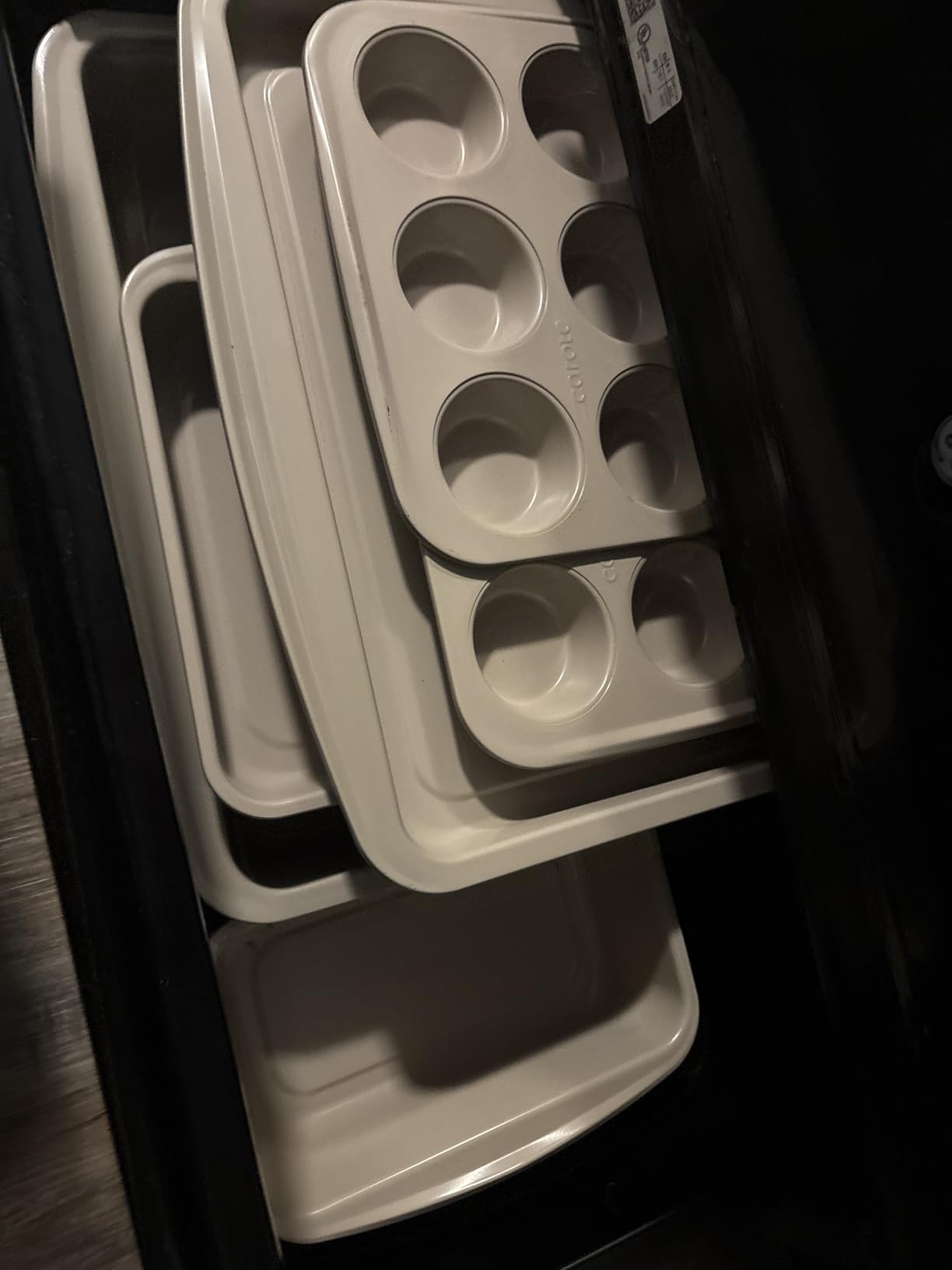 CAROTE 7-Piece Baking Pans Set, Nonstick Bakeware Sets, Gray & Blue customer photo 1