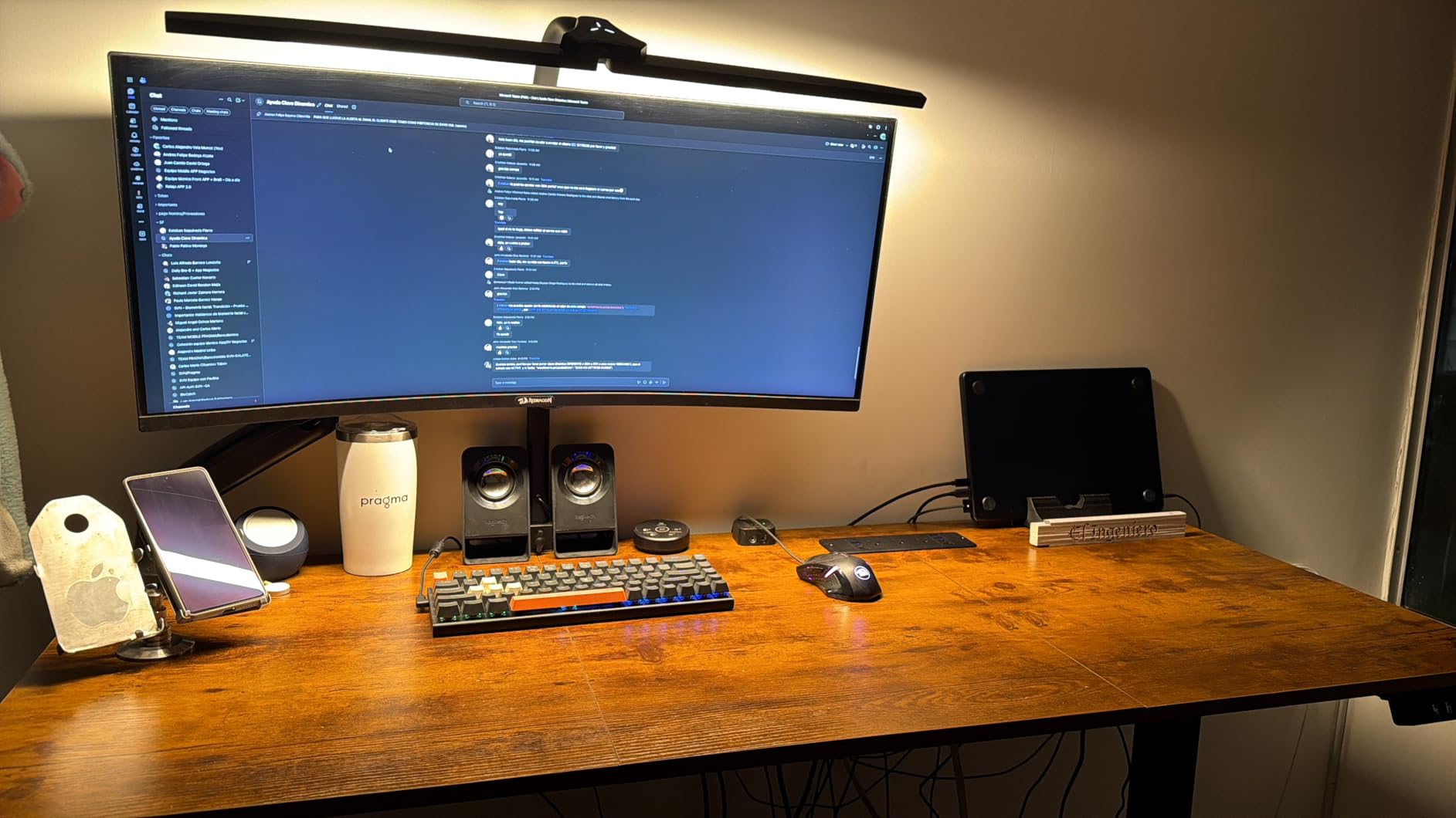 Small Electric Standing Desk, Gaming Desk, 31.5x24 Inch, Black customer photo 1