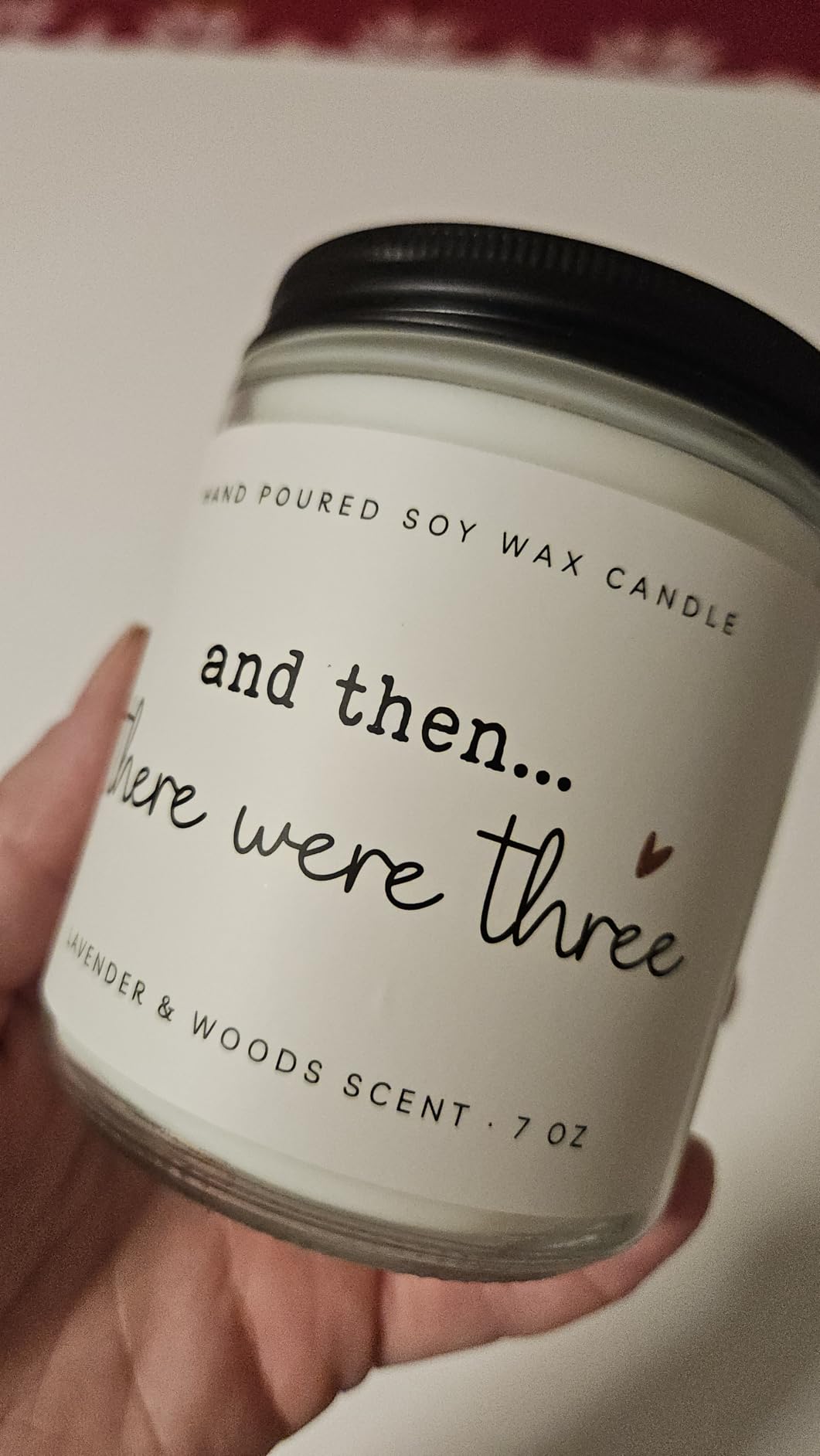 New Mom Gifts, Postpartum Gift for Moms, Gift for New Moms After Birth, New Parents Gifts for Couple, First Time Mom to Be - Lavender Scented Candle 7oz customer photo 1
