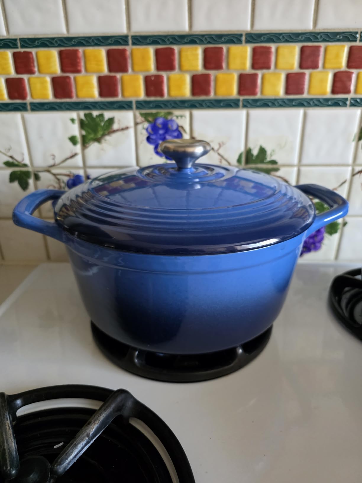 Overmont Enameled Cast Iron Dutch Oven - 5.5QT Pot with Lid Cookbook customer photo 2