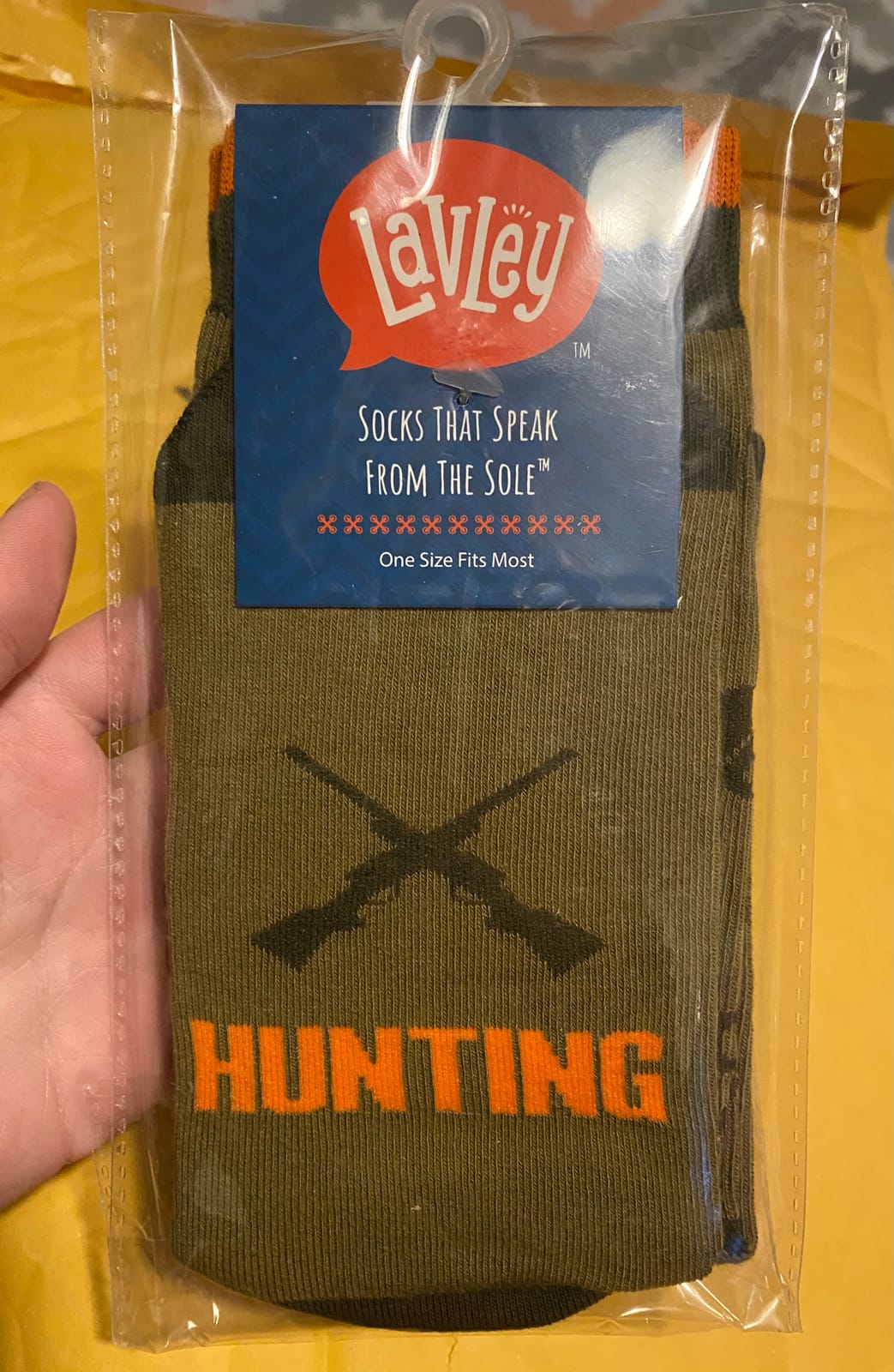 Lavley Fishing & Hunting Socks Funny Gift for Outdoor Hunters & Fishermen customer photo 2