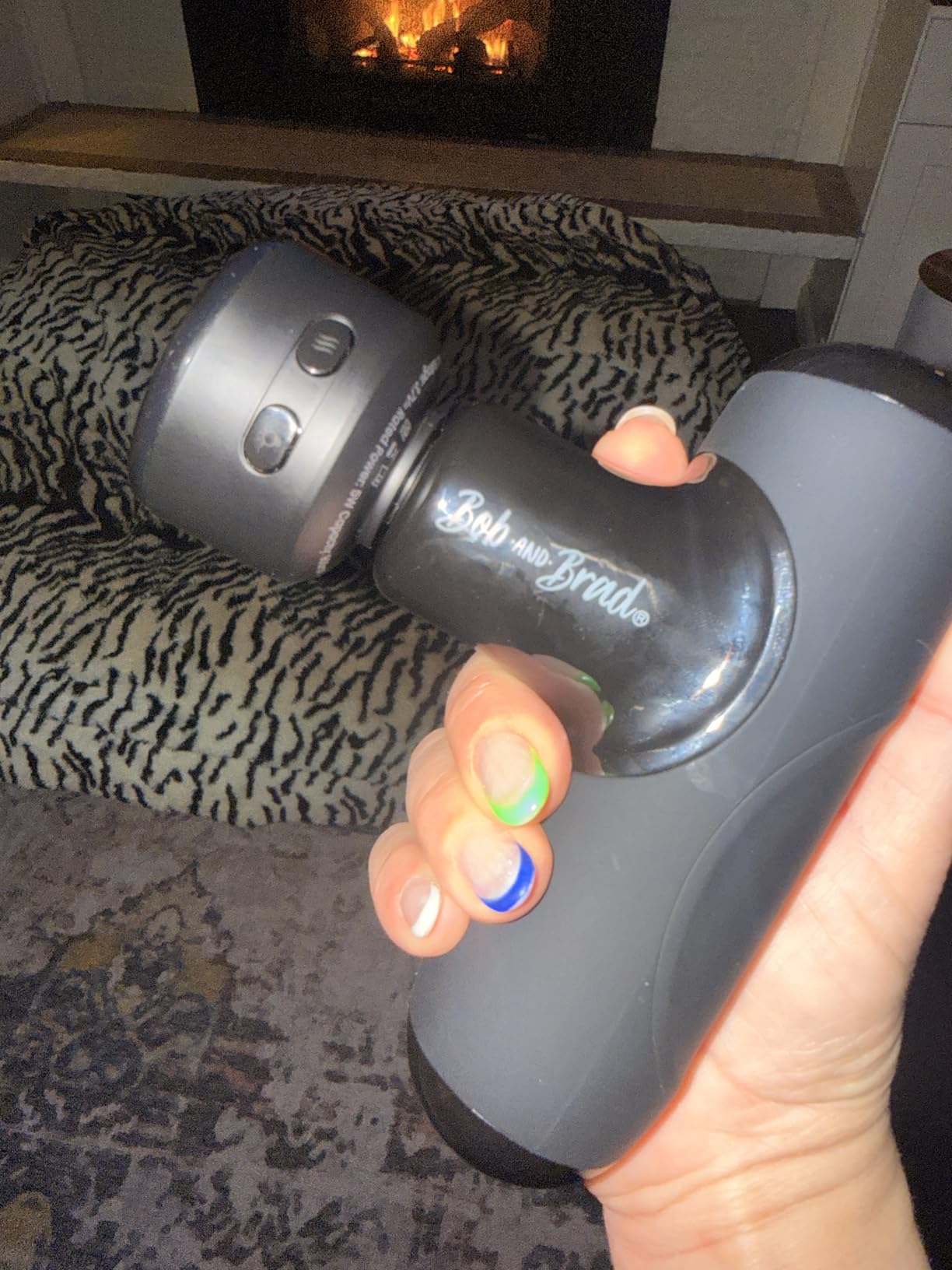 BOB AND BRAD Q2 Ultra Mini Massage Gun with Red Light Infrared Heating Head, Pocket-Sized Deep Tissue Massager for Muscle Therapy, HSA Portable Percussion Massage Gun for Pain Relief FSA Eligible customer photo 2
