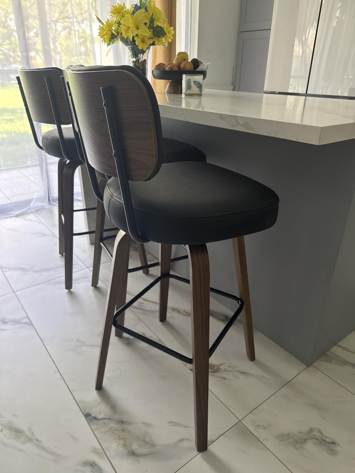 Swivel Bar Stools Set of 2, 30