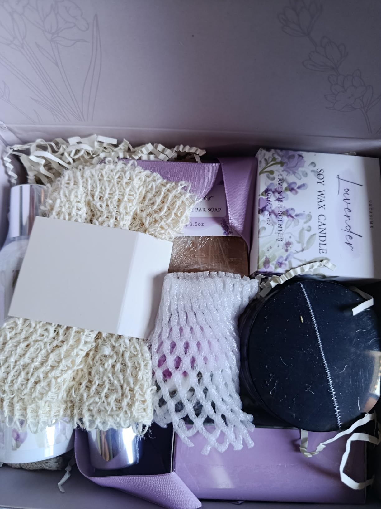 Gifts for Women Birthday Gift Baskets Vanilla Coconut Relaxing Home Spa Set customer photo 2
