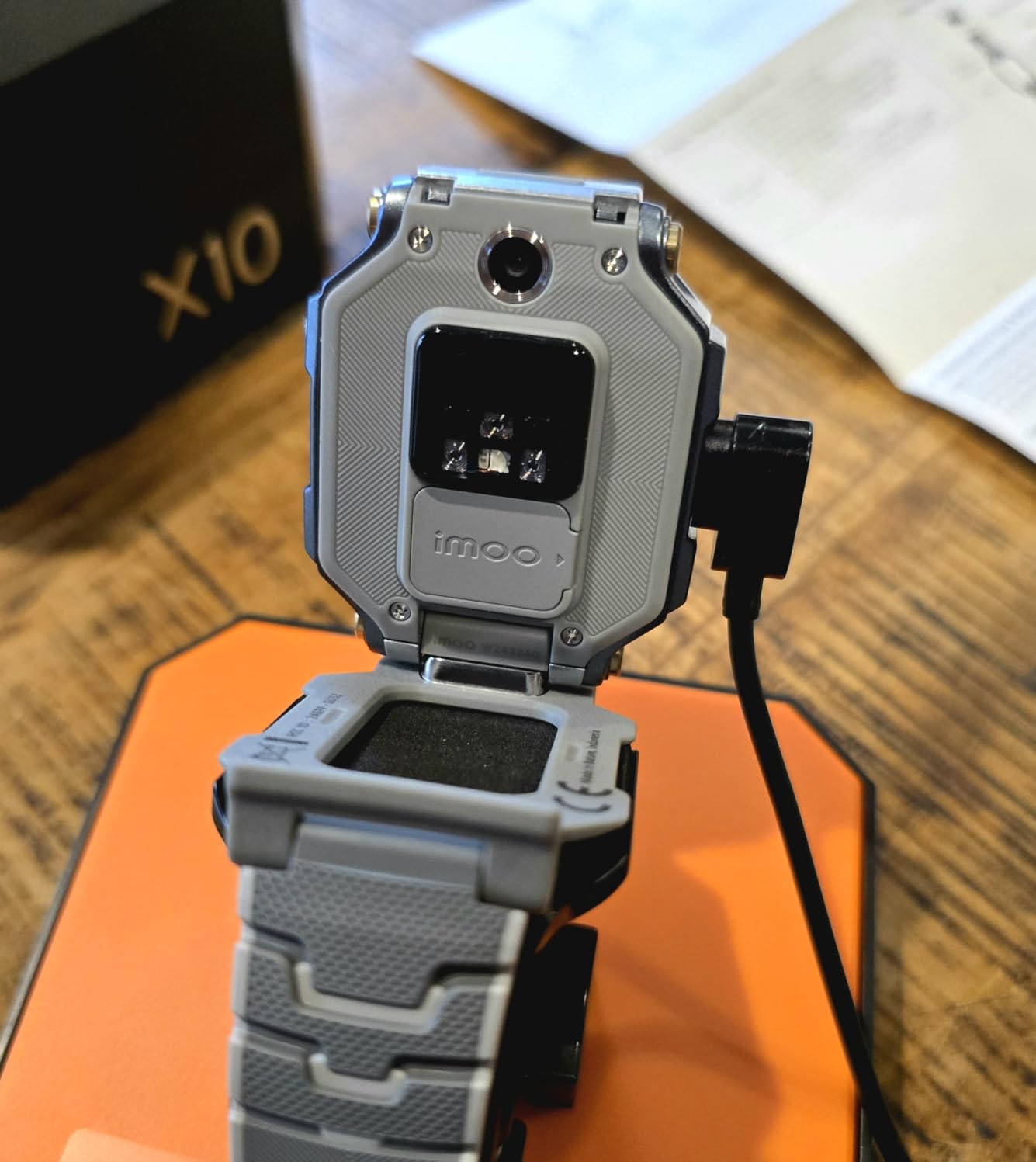 imoo X10 Kids Smart Watch, Detachable Flip Dual Camera, GPS, SOS, IPX8 customer photo 1
