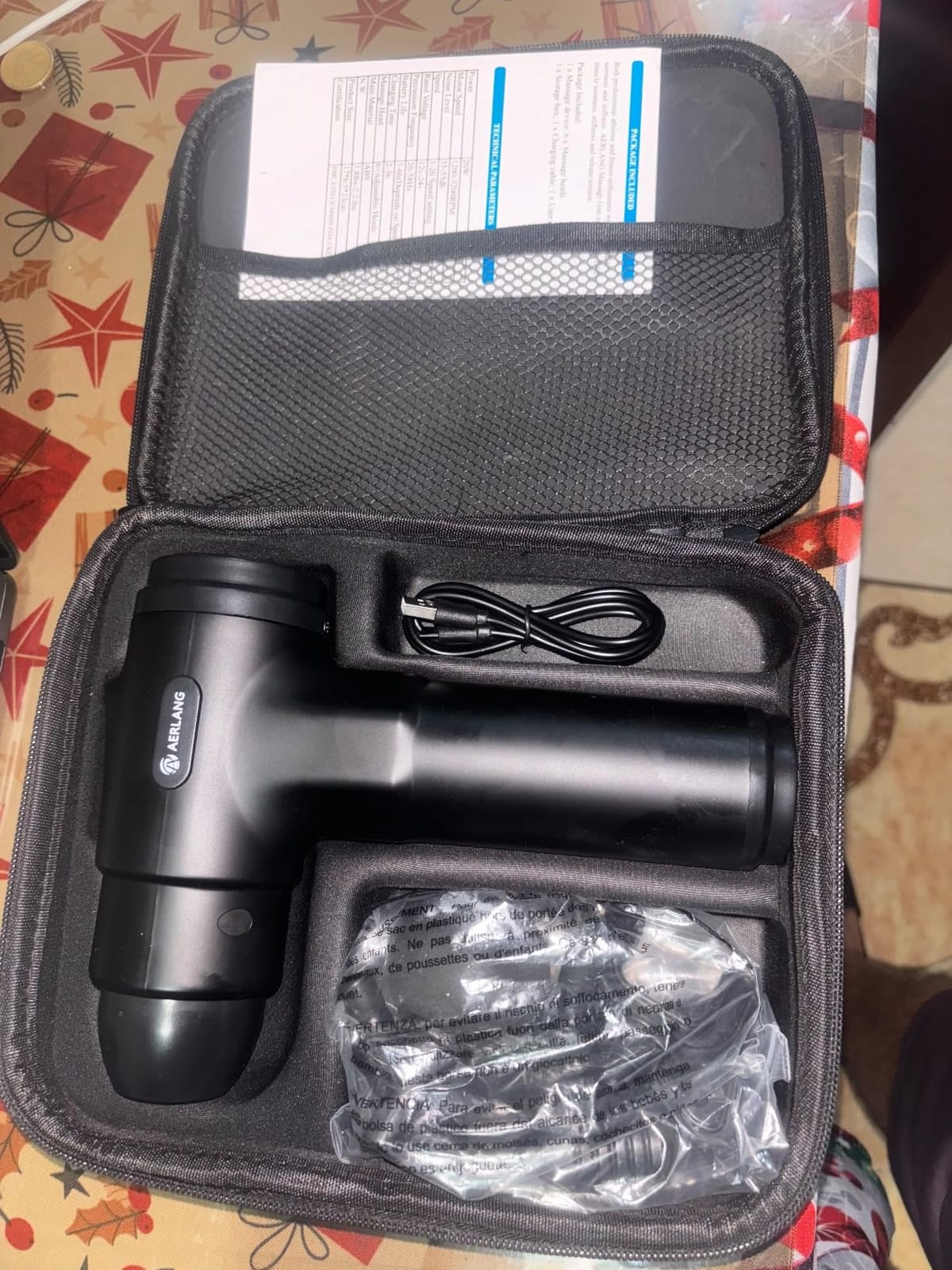 Massage Gun with Heat Massager Deep Tissue Muscle Massager Gifts for Men customer photo 2