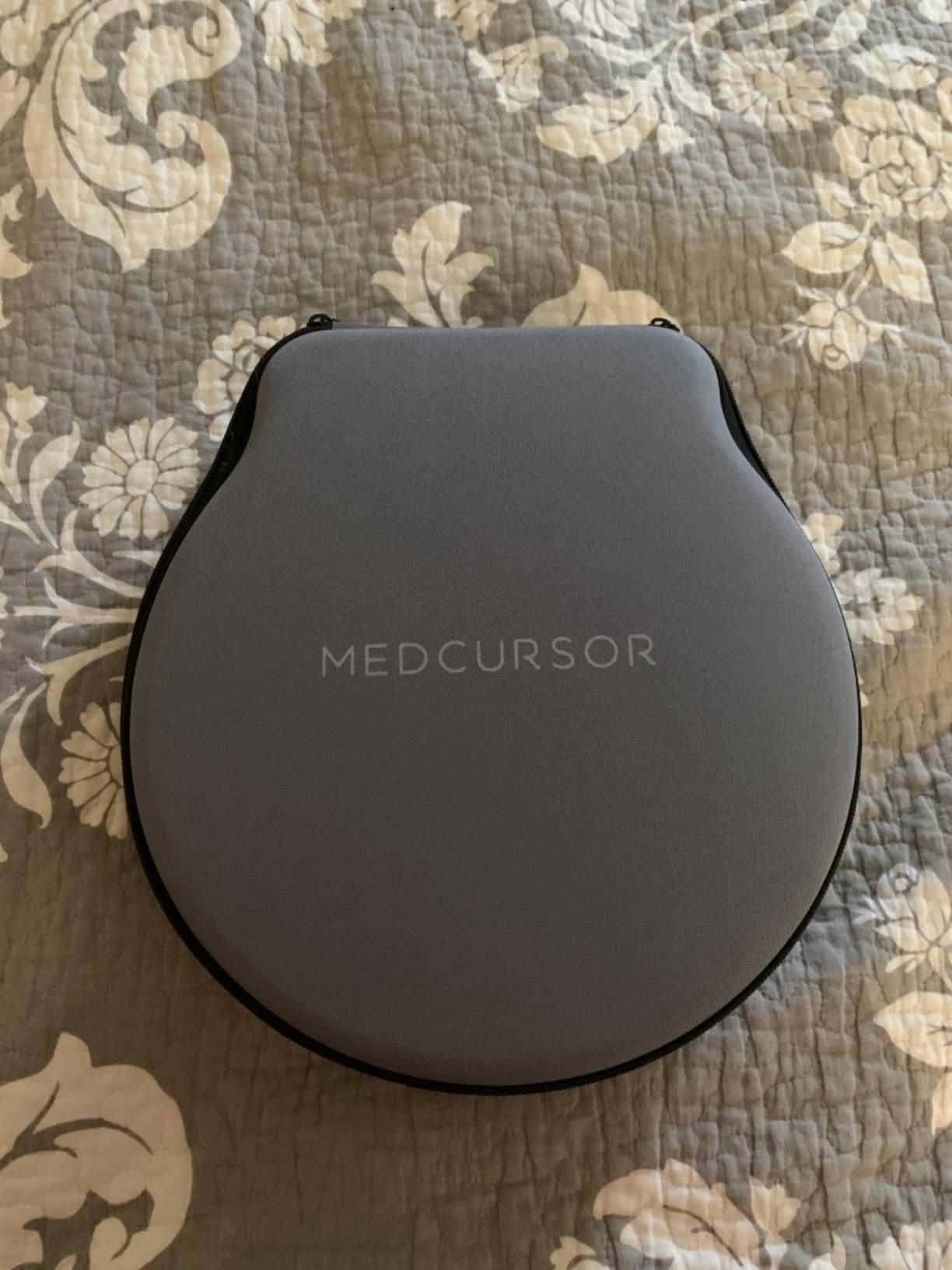Medcursor Massage Gun - High Intensity Brushless Motor, Handheld Percussion Deep Tissue Massager with 6 Massage Heads for Sore Muscle and Stiffness, Gifts for Father/Dad (Black) customer photo 1