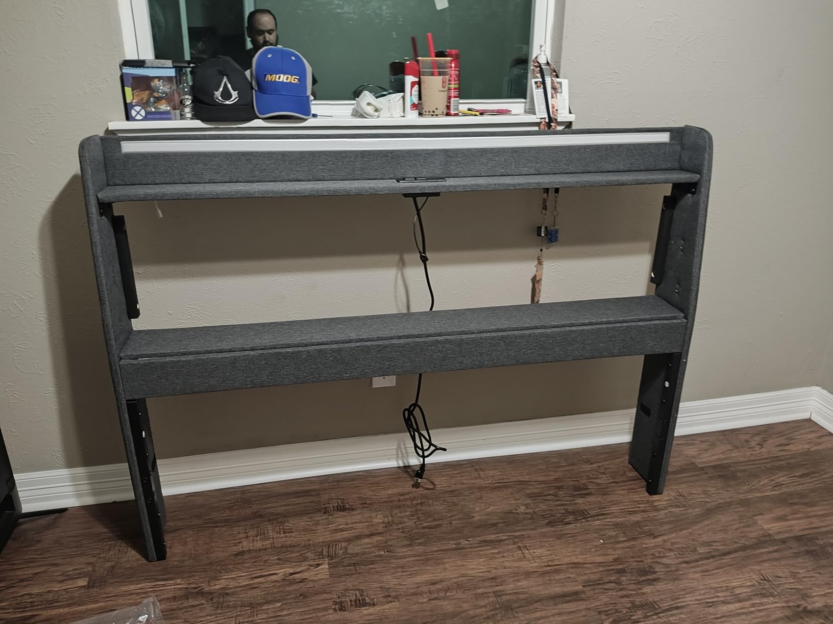 CSZZD Loft Bed Twin Size with Storage Upholstered Headboard & U-Shaped Desk customer photo 1
