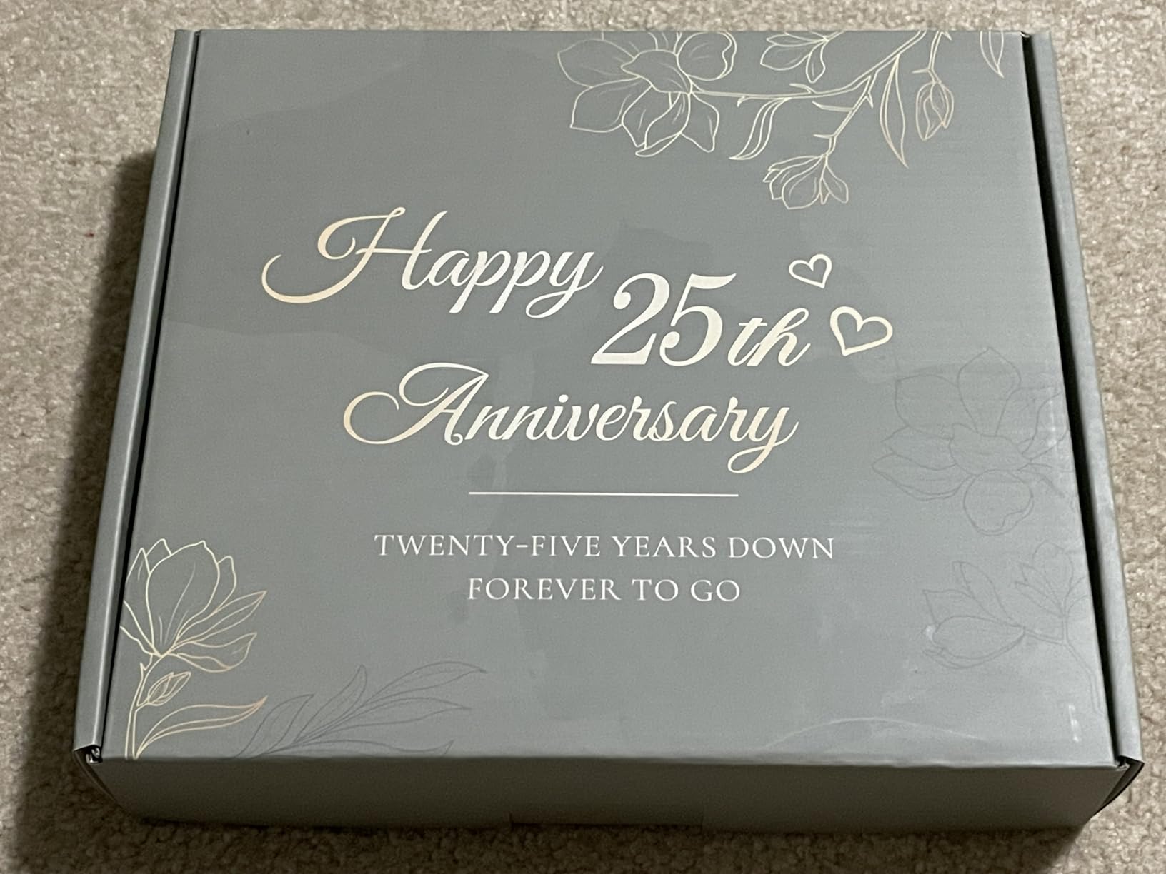 HELORAY 25th Wedding Anniversary Picture Frame Gifts for Couple Unique 25 Silver Anniversary Presents 25 Year Anniversary Decorations Gifts for Husband Wife Friends Parents Her Him customer photo 2