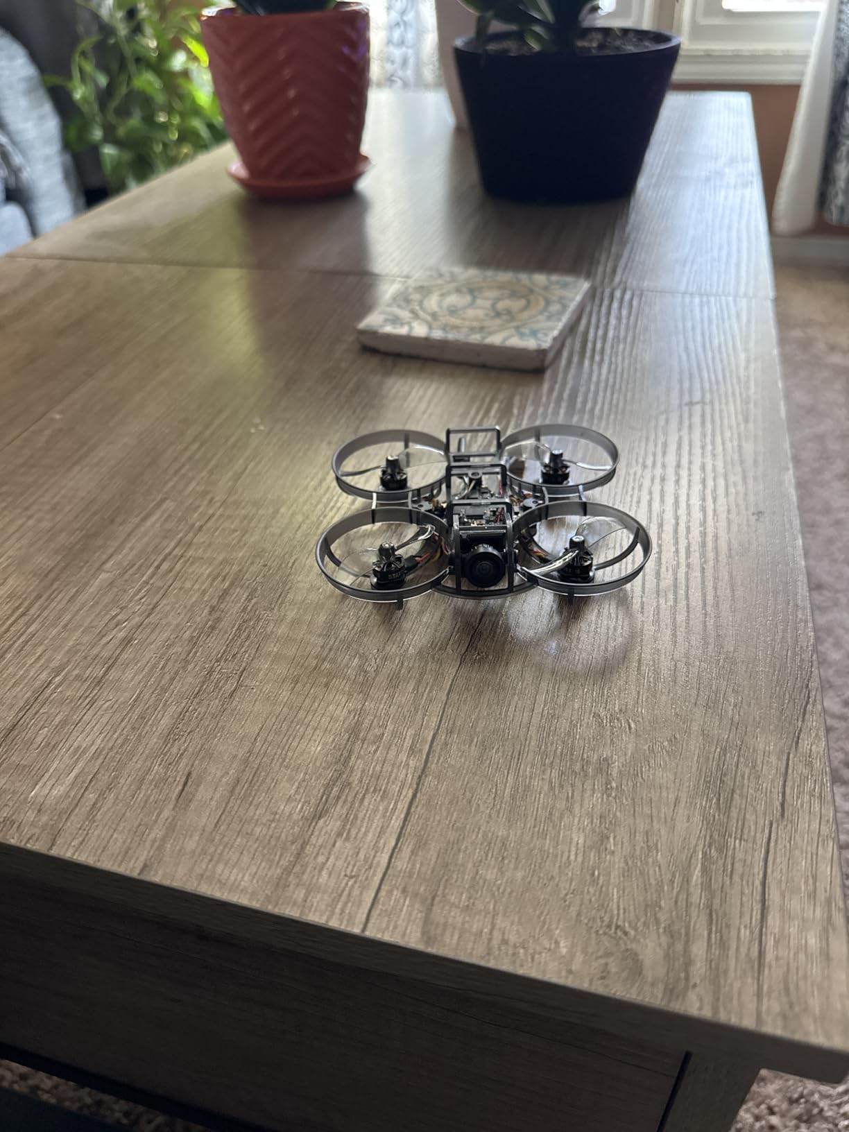 R8 ELRS Whoop Drone-Ultralight 1S 80mm Micro FPV Quadcopter BNF,1:4 Thrust 0802 20000KV Brushless Motors, FOV160°,Matrix G4 5IN1 FC,with 6 Port Battery Charger,2 Batteries for Indoor FPV Freestyle Racing customer photo 1