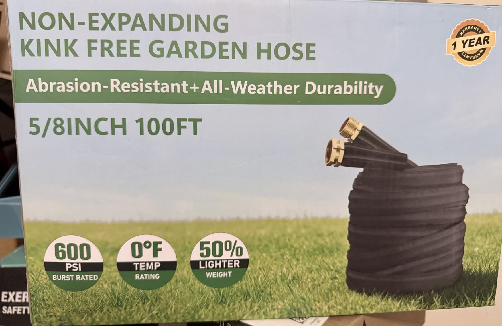 Garden Hose 50FT, Non-Expanding Water Hose Ultra Lightweight customer photo 1