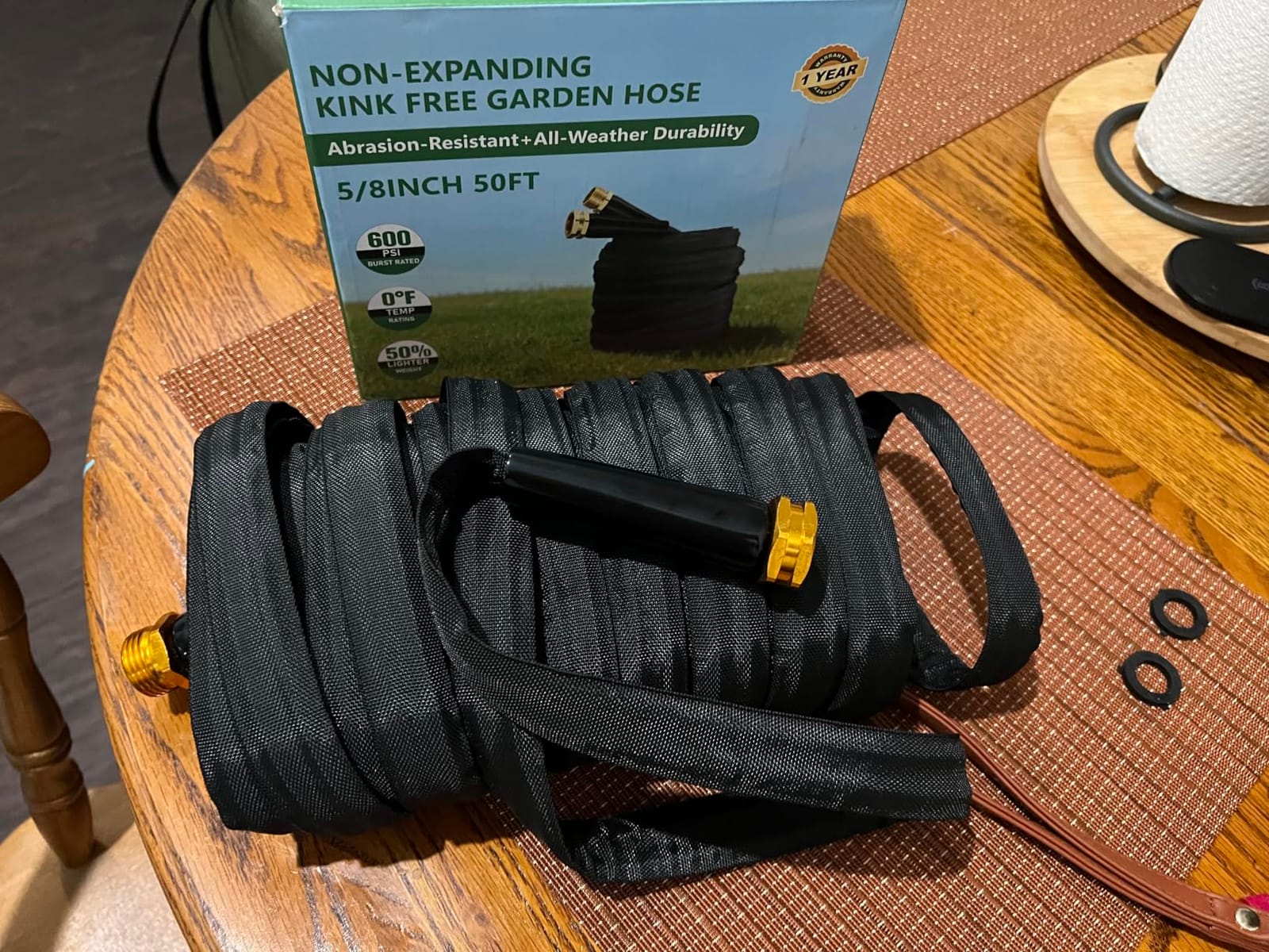 Garden Hose 50FT, Non-Expanding Water Hose Ultra Lightweight customer photo 2