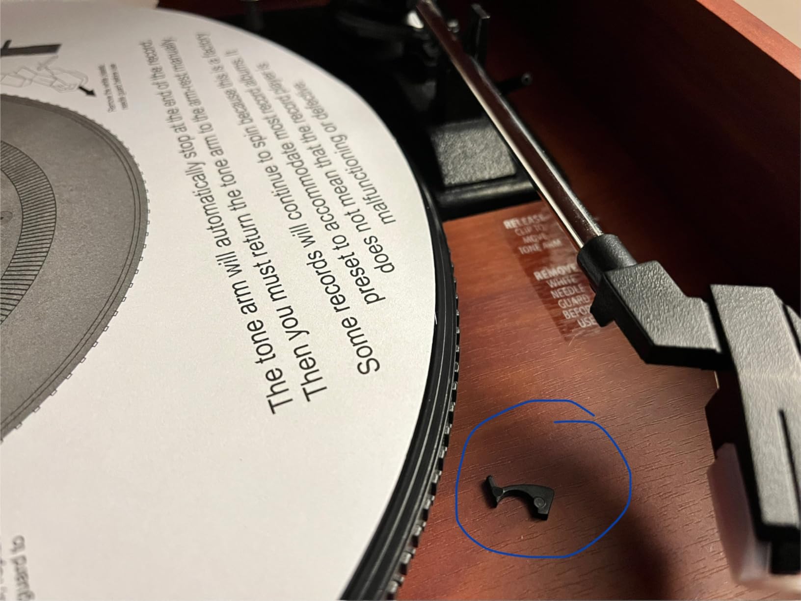 Victrola Quincy - 6-in-1 Bluetooth Record Player - Walnut customer photo 1