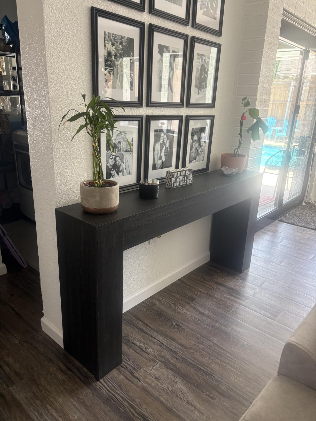 VASAGLE 63 Inches Entryway Table, Thick Tabletop Console Table, Farmhouse customer photo 2