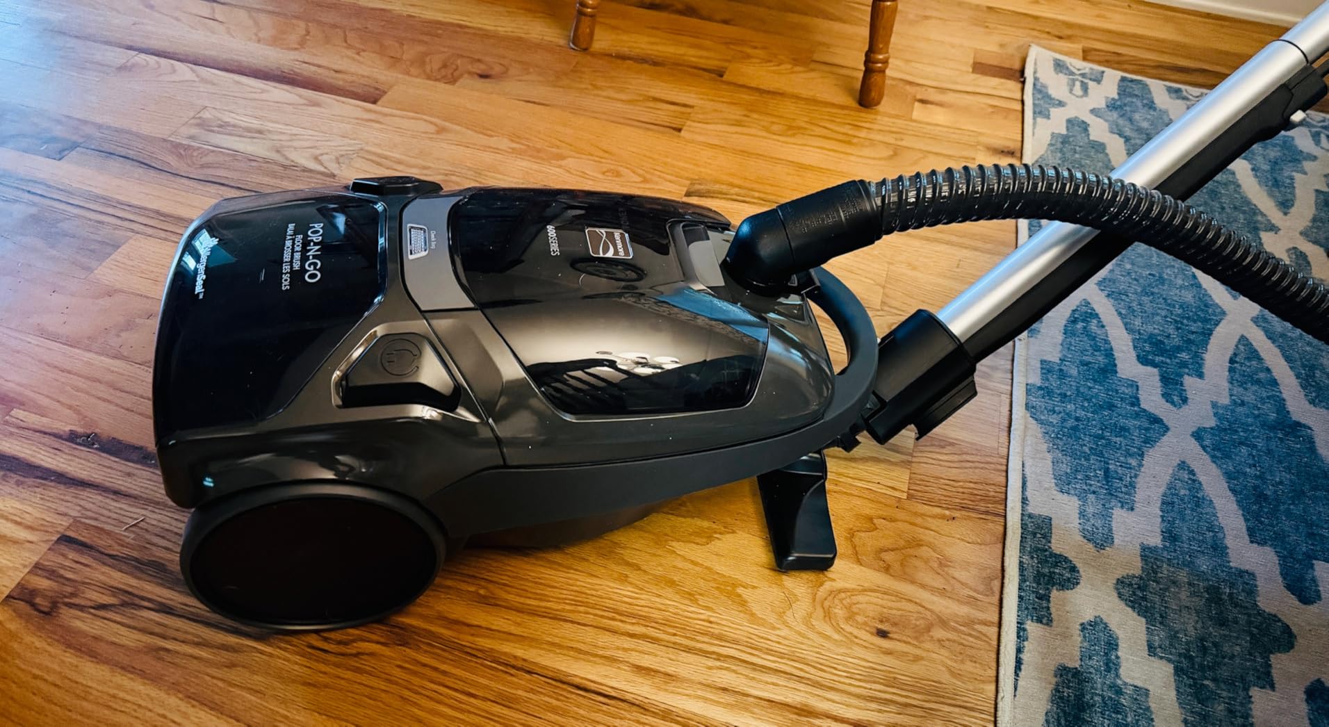 Kenmore 600 Series Bagged Canister Vacuum with Hair Eliminator Brushroll | Pet Friendly, POP-N-GO, Pet PowerMate, HEPA Filter, Performance Indicator, Extended Reach, Auto Cord Rewind - BC4039 customer photo 2
