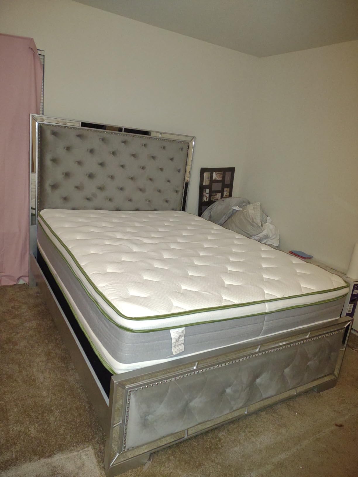 Novilla King Size Mattress 12 Inch, Hybrid Mattress in a Box, Comfort Sleep|Zoned Pocketed Smart Coils, Hip & Lumbar Support, Motion Isolation, Medium Firm, CertiPUR-US Certified, Guest & Dorm customer photo 1