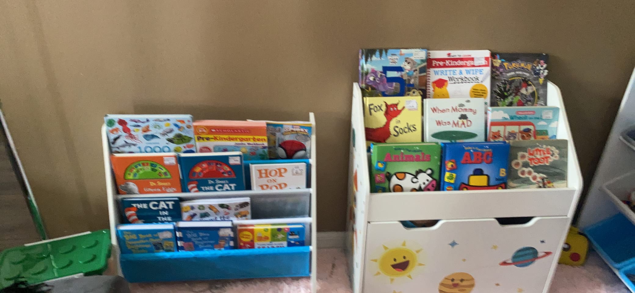 SONGMICS Kids Bookshelf, 4-Tier Toddler Bookcase, 24.6 x 9.8 x 23.6 Inch customer photo 1