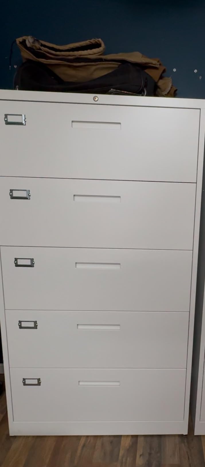 Letaya 2 Drawer File Cabinet with Lock,Metal Lateral Filing Cabinet for Home Office,Hanging Letter/Legal/A4 Size (Black, H27.95×W28.35×D15.74) customer photo 1