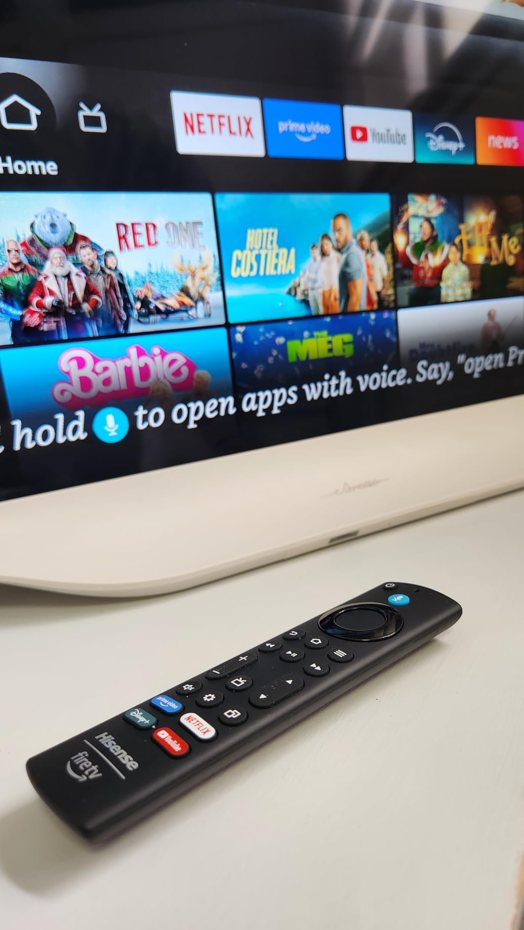 Hisense 43-Inch S5 DécoTV Series Hi-QLED 4K UHD Smart Fire TV (43S5QF, 2026 Model) – Versatile Fit, Hi‑QLED Color, Dolby Vision & Atmos, VRR Gaming, Stream Live TV Without Cable customer photo 1