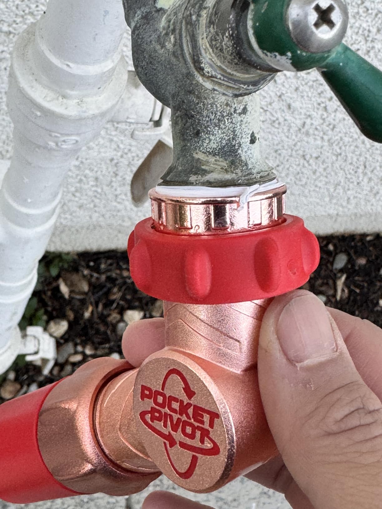 Pocket Hose Ballistic 50 FT Expandable Garden Hose, No-Kink, As Seen on TV | Anti-burst sleeve reinforced with bulletproof fiber, 360° swiveling pocket pivot connector, lightweight compact design customer photo 2