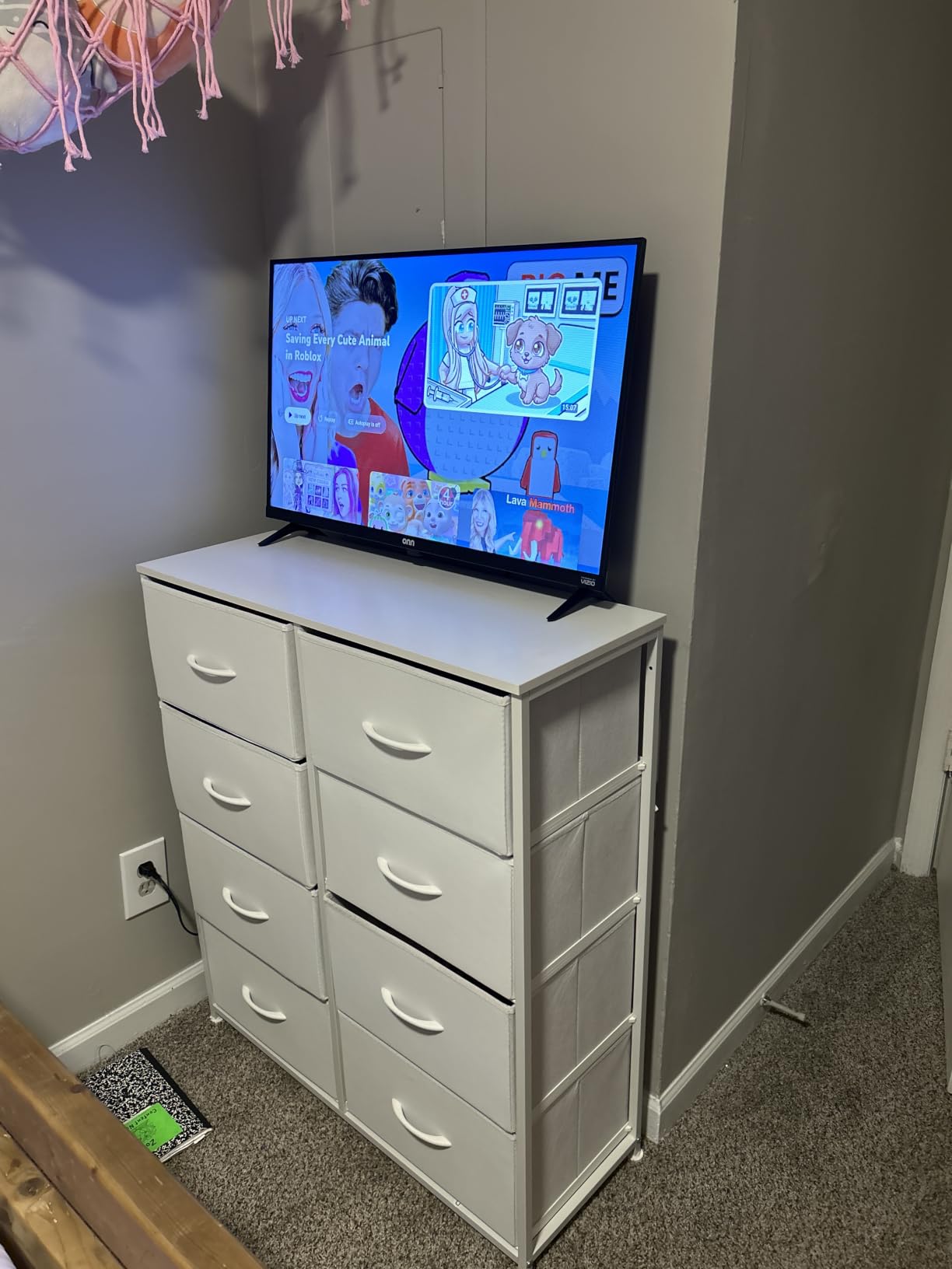 Sweetcrispy Dresser for Bedroom with 8 Drawers, Large Storage Tower customer photo 2