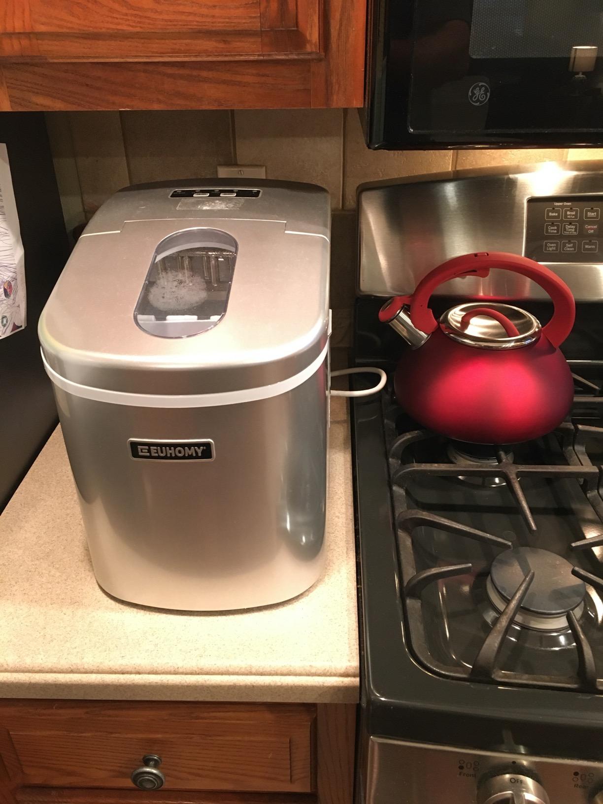 Euhomy Countertop Nugget Ice Maker, 35lbs Daily Sonic Crushed Ice Machine customer photo 2