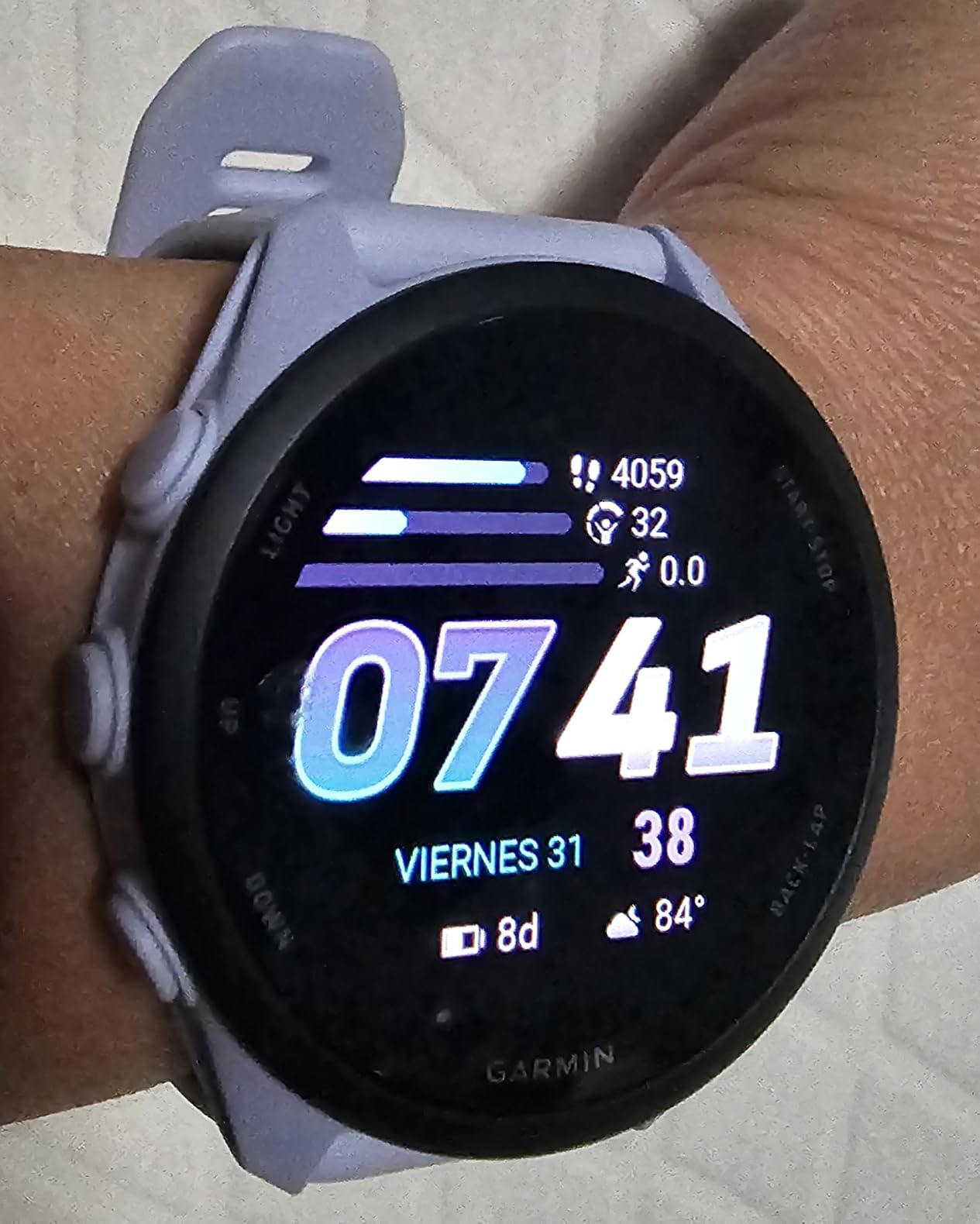 Garmin Forerunner® 70, 43mm, Whitestone customer photo 1