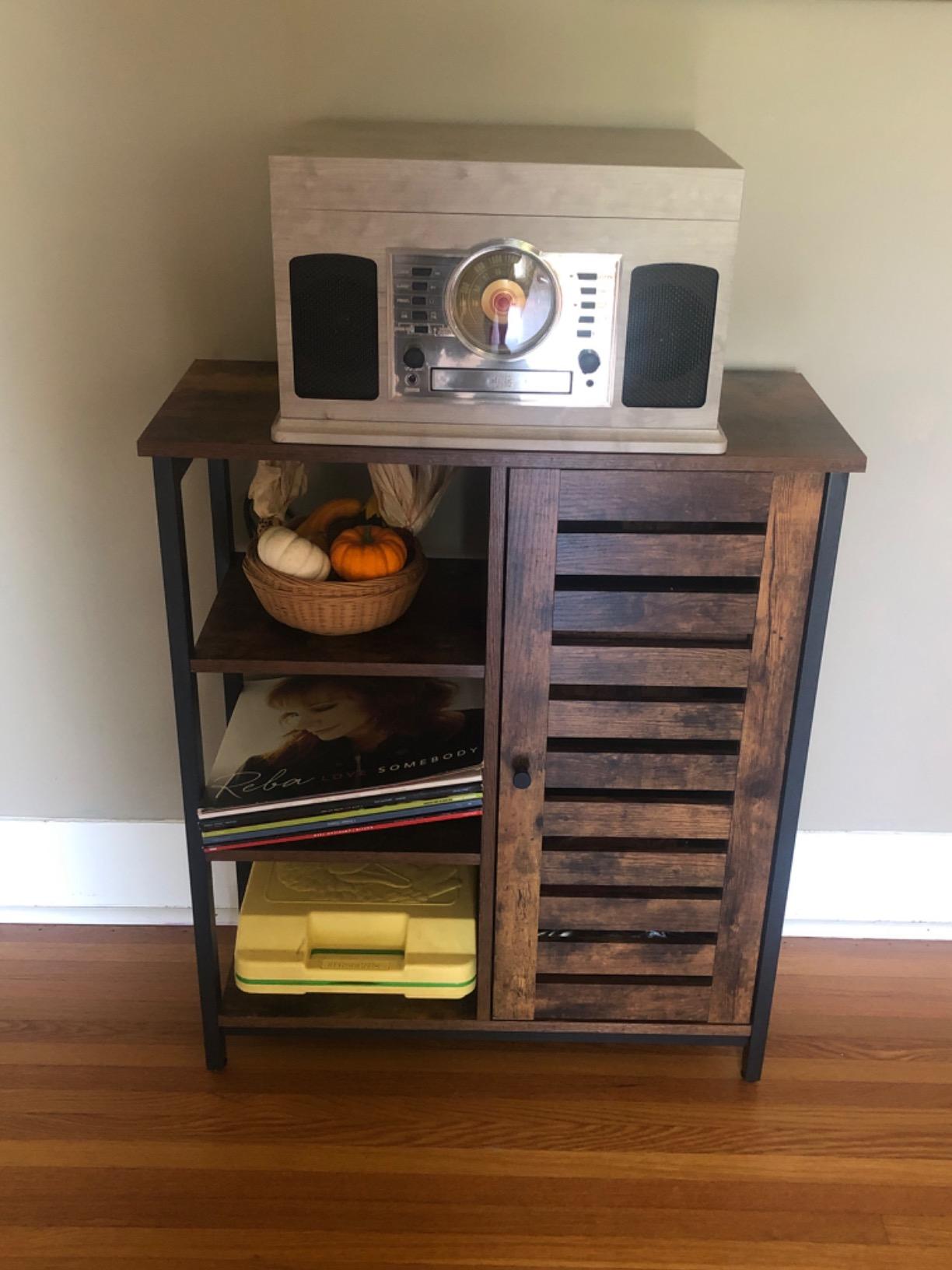 VASAGLE Buffet Cabinet, Sideboard, 4 Doors, 55.1 x 15.8 x 31.5 Inches customer photo 2