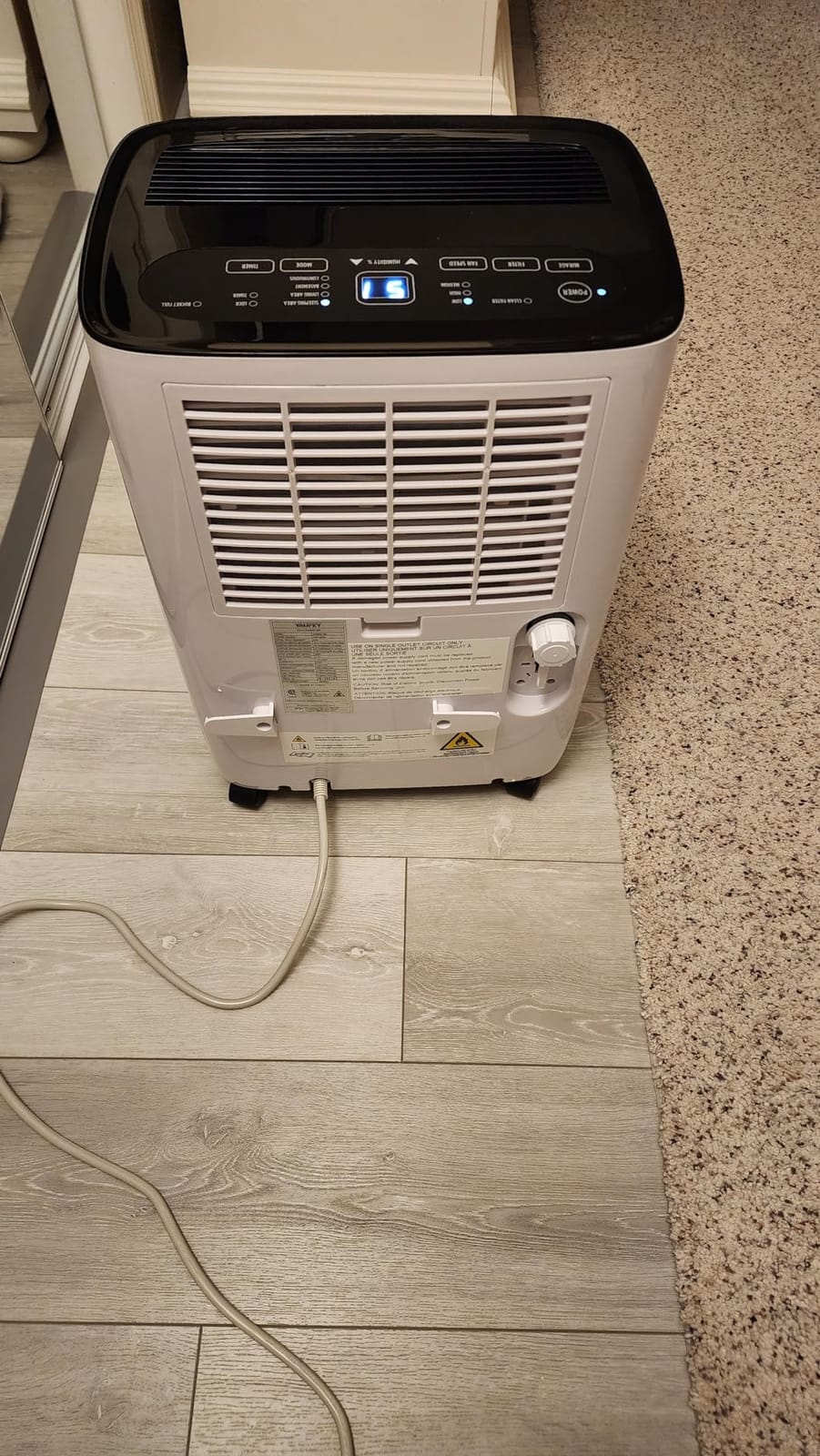Yaufey 150 Pint Dehumidifier with Upward Drainage for Basement 8500 Sq. Ft. customer photo 1