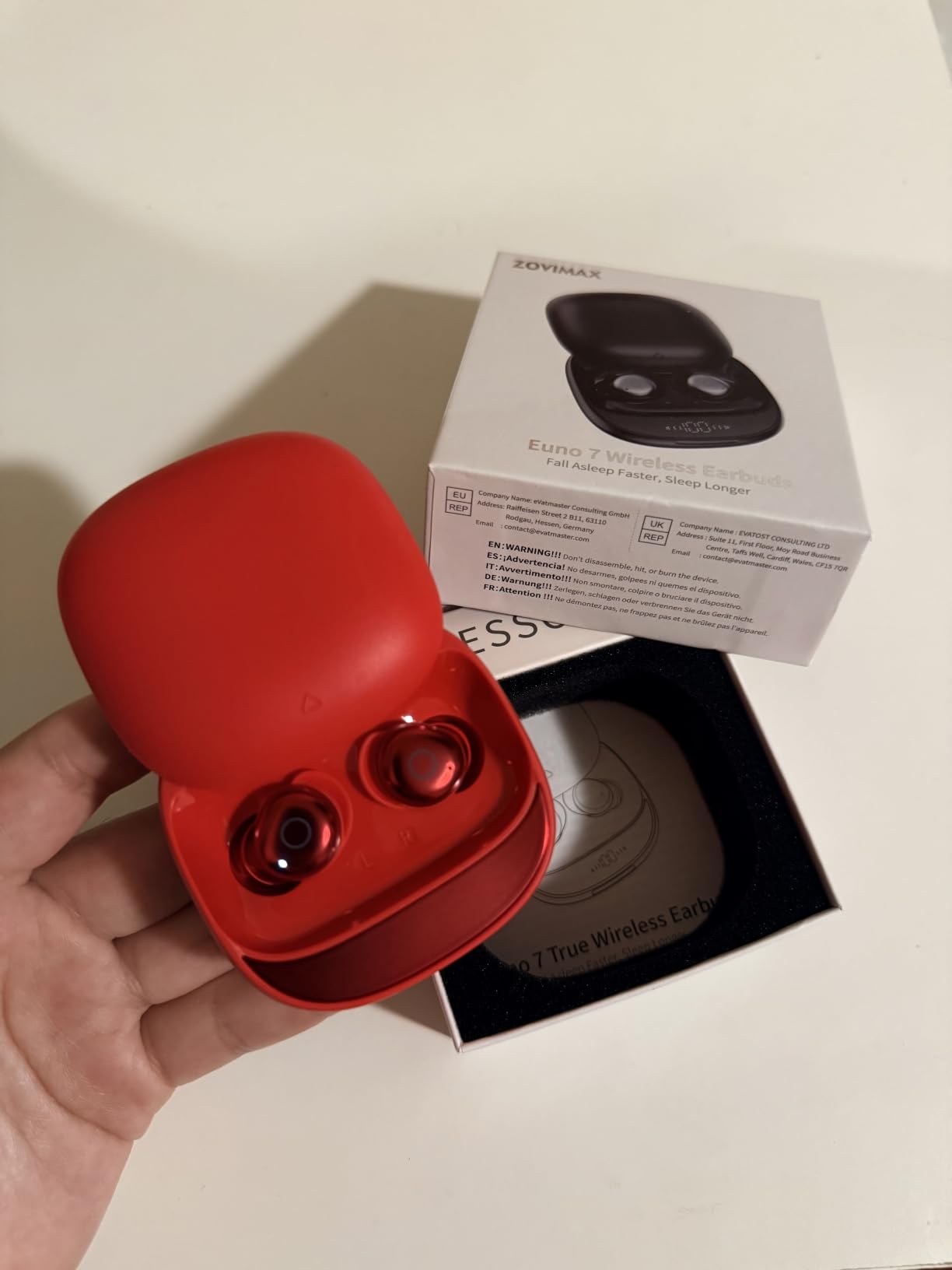 Sleep Earbuds Bluetooth 5.4 in Ear Buds for Sleeping, Mini Sleep Headphones for Side Sleepers with Dual Sleep Modes, Sleep Timer, 48H Wireless Earbuds for Sleeping, Comfortable Fit, App Customization customer photo 1