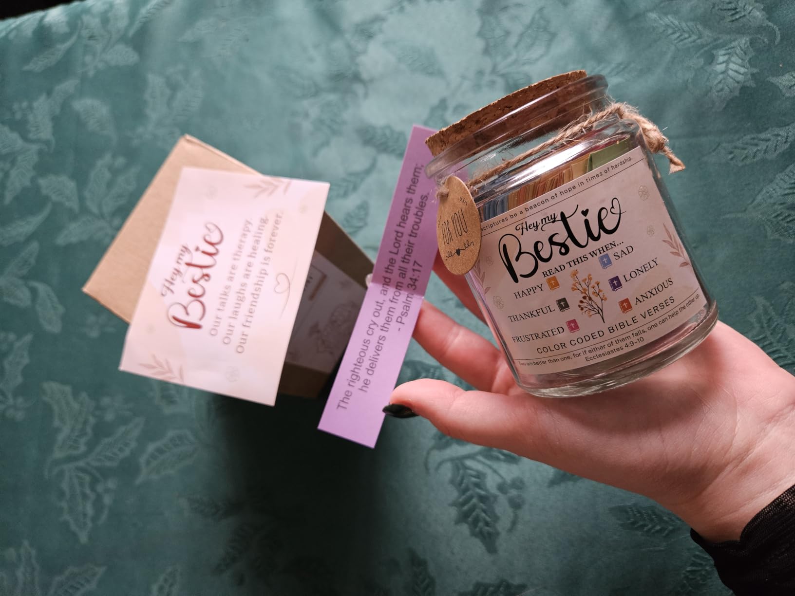 Thank You Bible Verse Jar, Thank You Gift for Women, Coworker, Pastor, Mentor, Volunteer and Friend customer photo 1