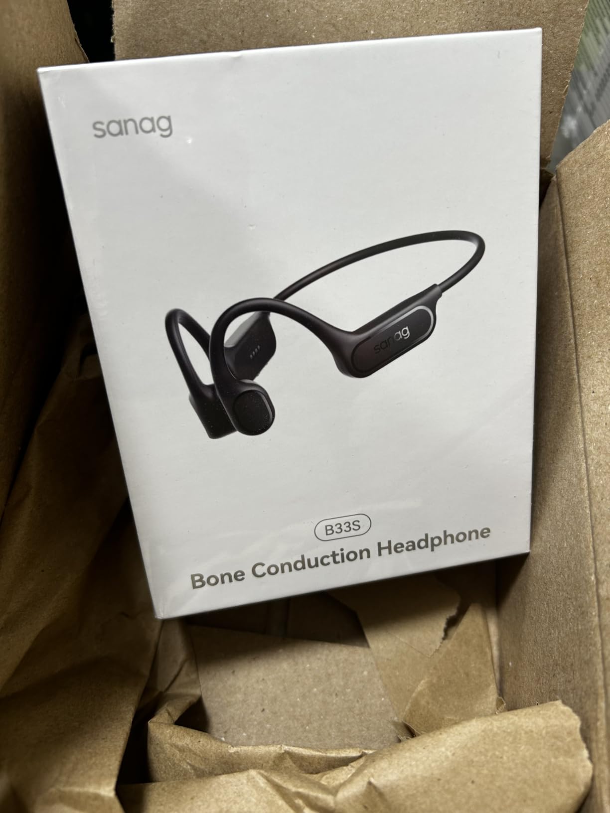 Sanag Swimming Bone Conduction Headphones Earbuds IPX8 Waterproof Underwater 8H Playtime Wireless Bluetooth Earphones with 32GB MP3 for Running Cycling Sport, Black customer photo 1