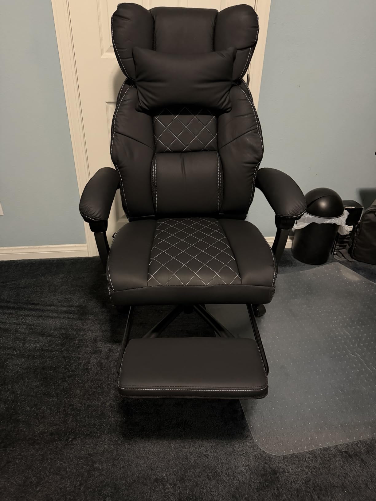 GTPLAYER Big&Tall Ergonomic Gaming Chair, Wide Spring Seat, Linkage Armrest,Earth BLK customer photo 2